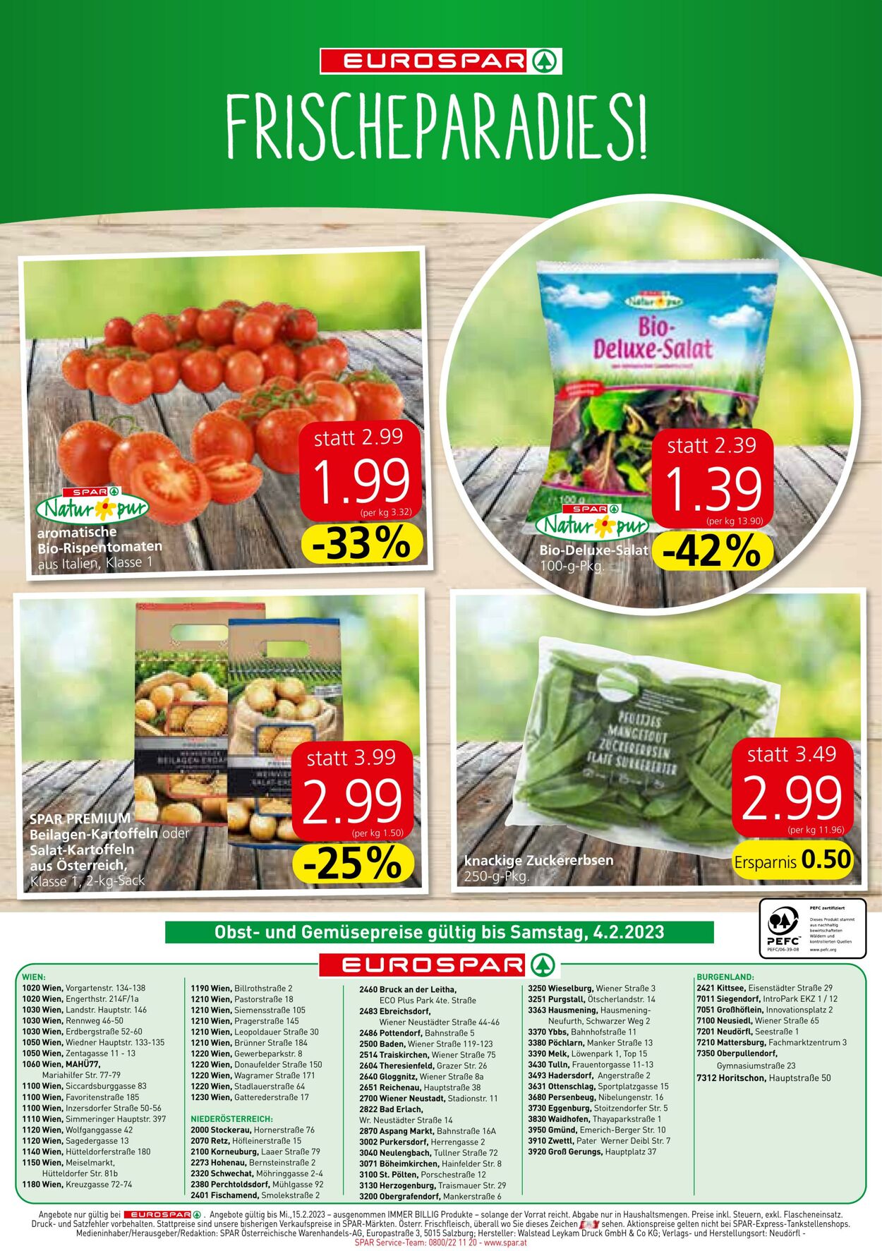 Prospekt Eurospar 02.02.2023 - 15.02.2023