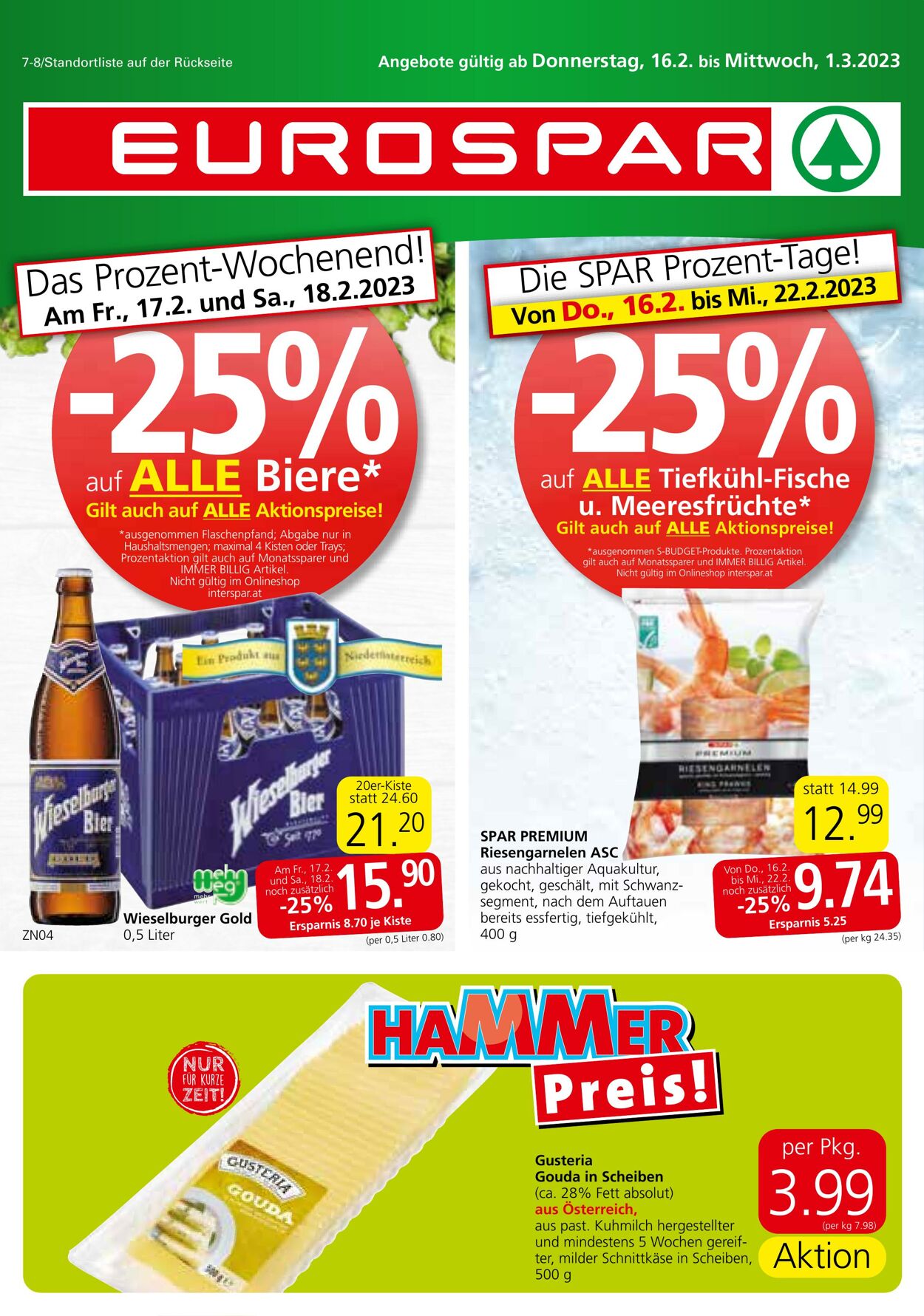 Prospekt Eurospar 16.02.2023 - 01.03.2023