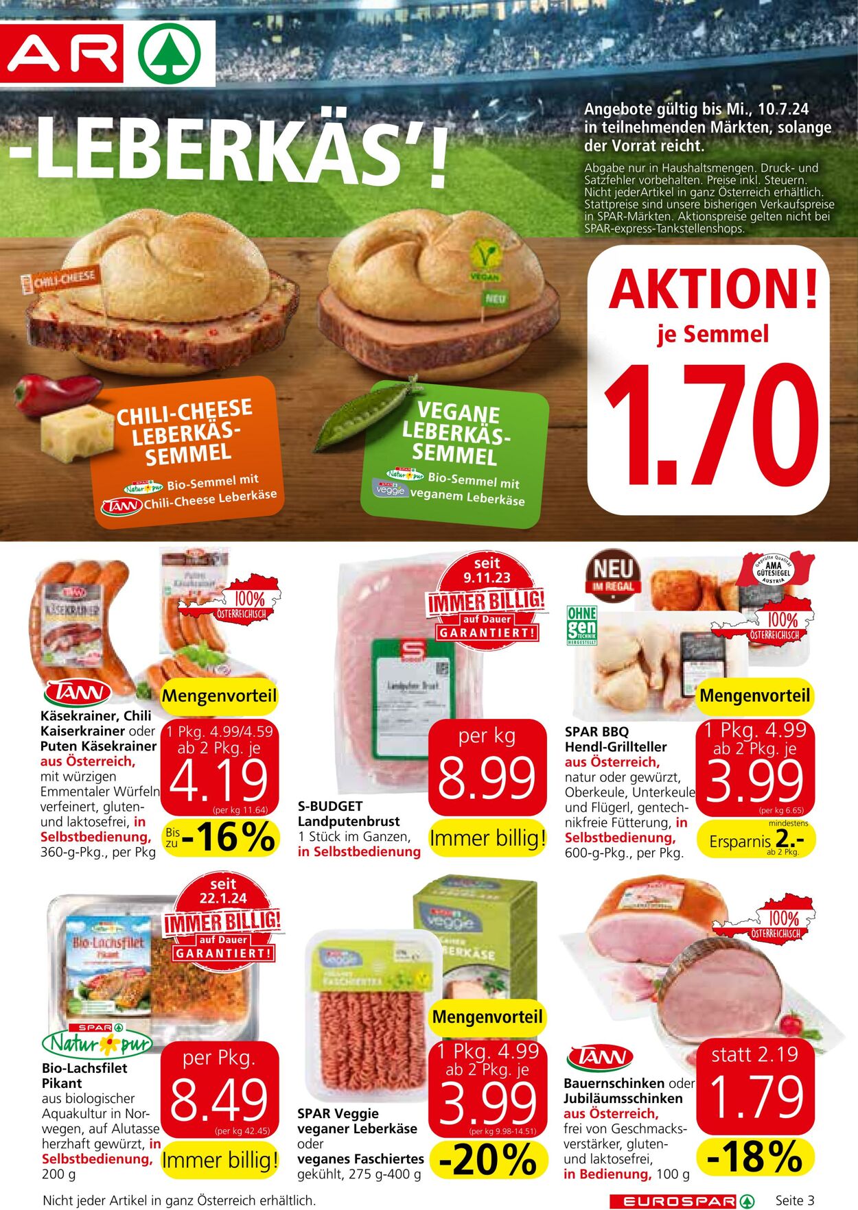 Prospekt Eurospar 13.06.2024 - 26.06.2024