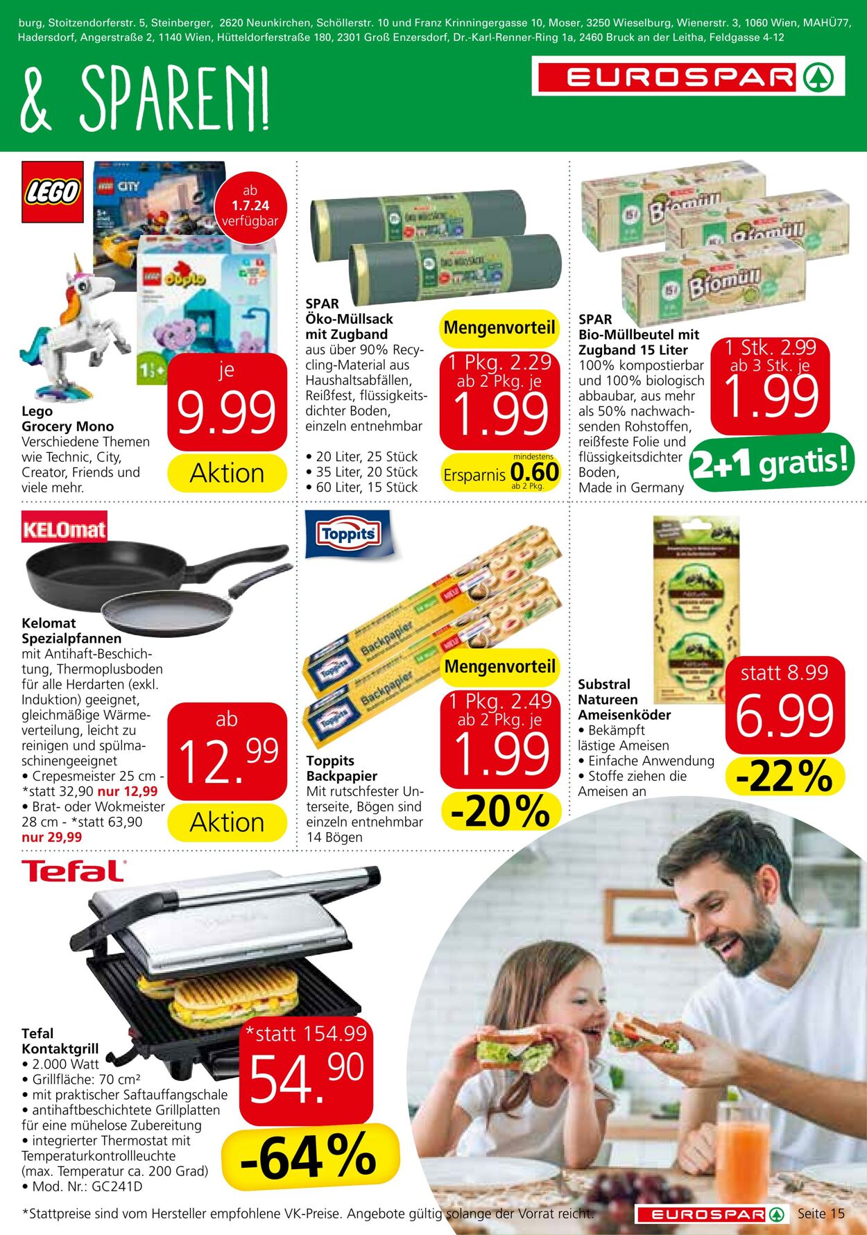 Prospekt Eurospar 27.06.2024 - 10.07.2024