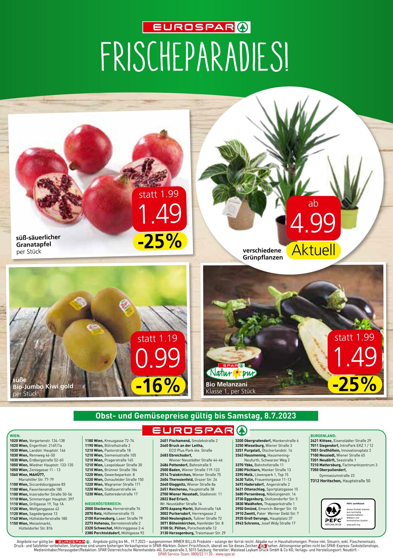 Prospekt Eurospar 06.07.2023 - 19.07.2023