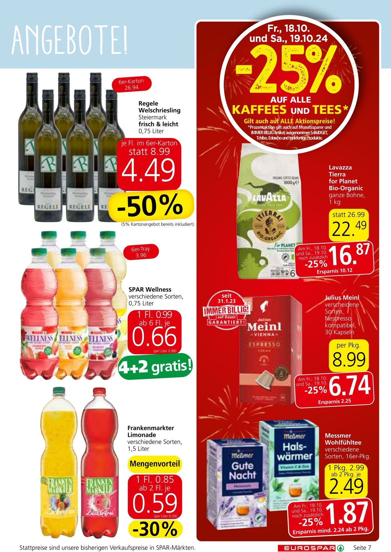 Prospekt Eurospar 17.10.2024 - 30.10.2024