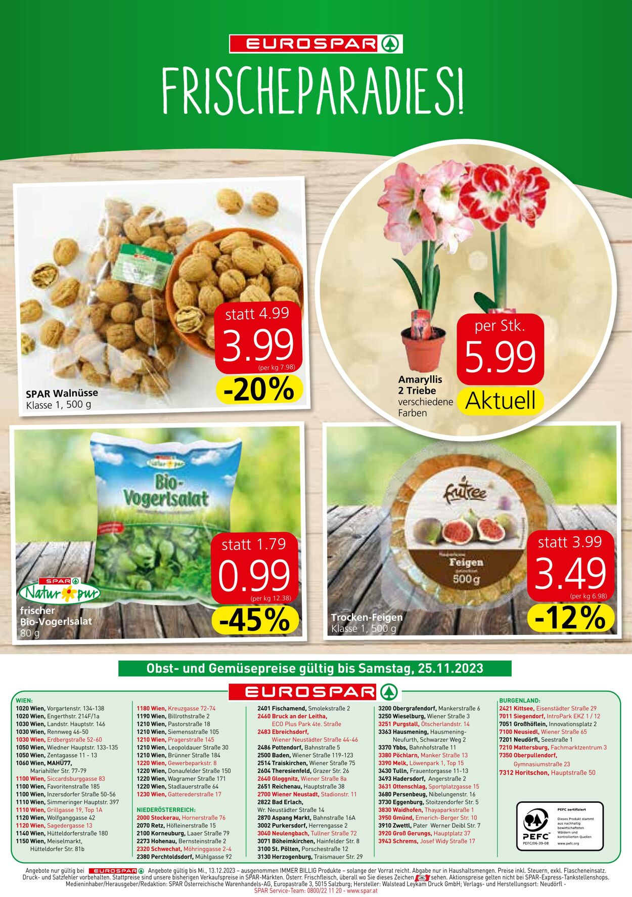 Prospekt Eurospar 23.11.2023 - 13.12.2023