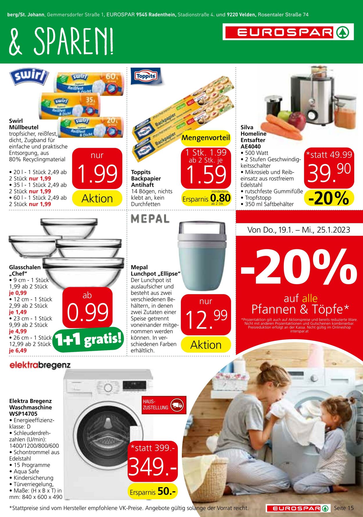 Prospekt Eurospar 19.01.2023 - 01.02.2023