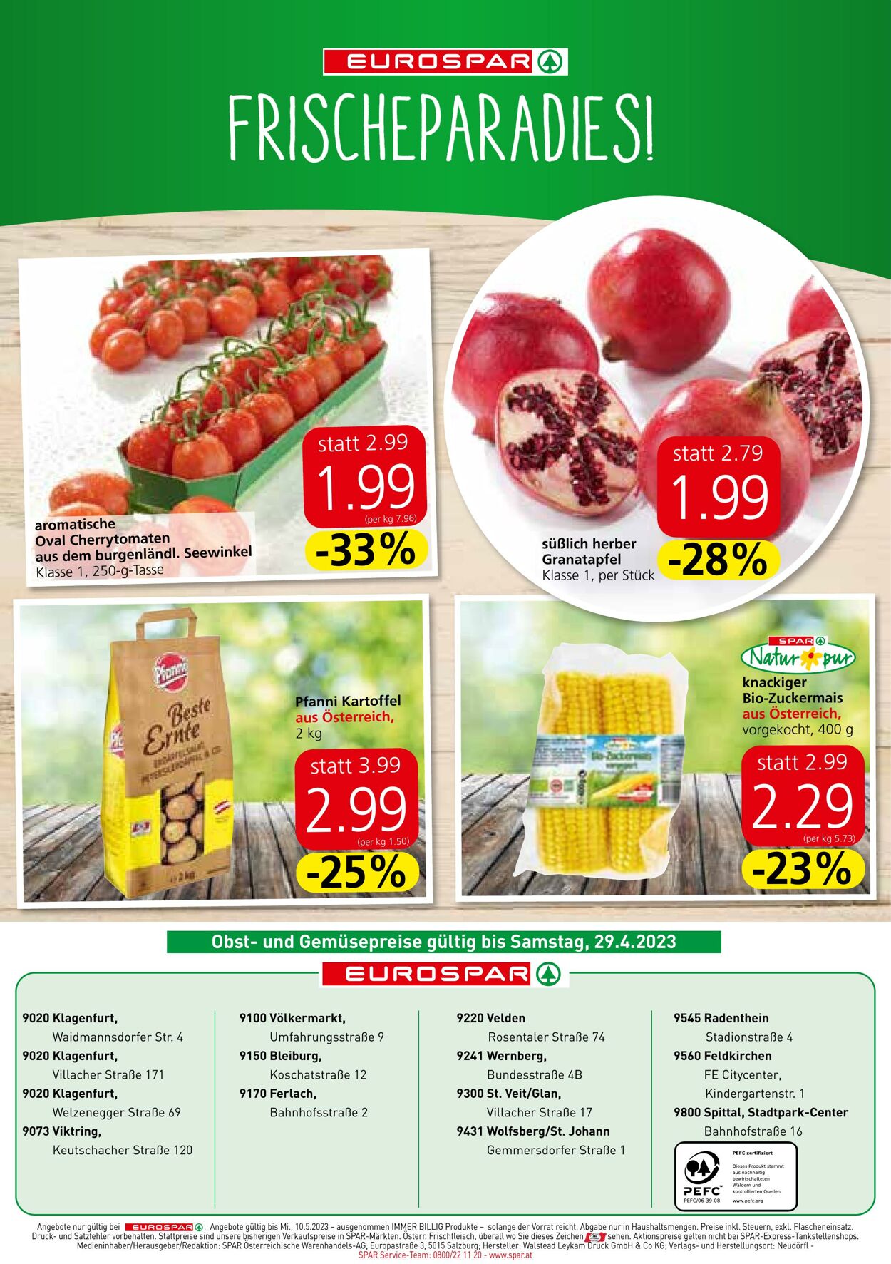 Prospekt Eurospar 27.04.2023 - 10.05.2023