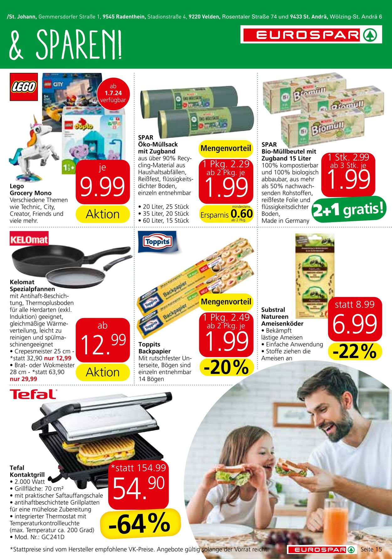 Prospekt Eurospar 27.06.2024 - 10.07.2024