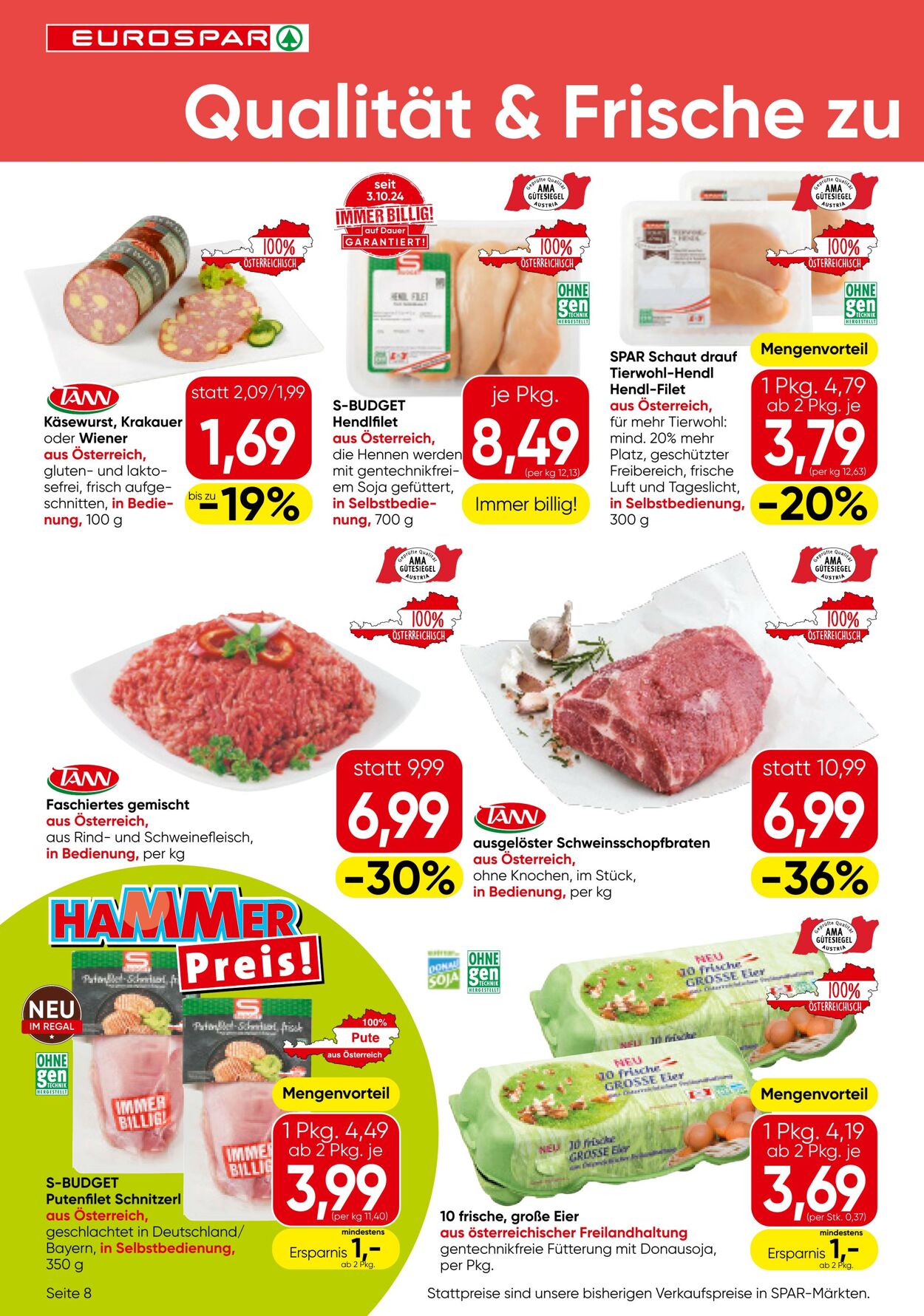 Prospekt Eurospar 02.01.2025 - 15.01.2025