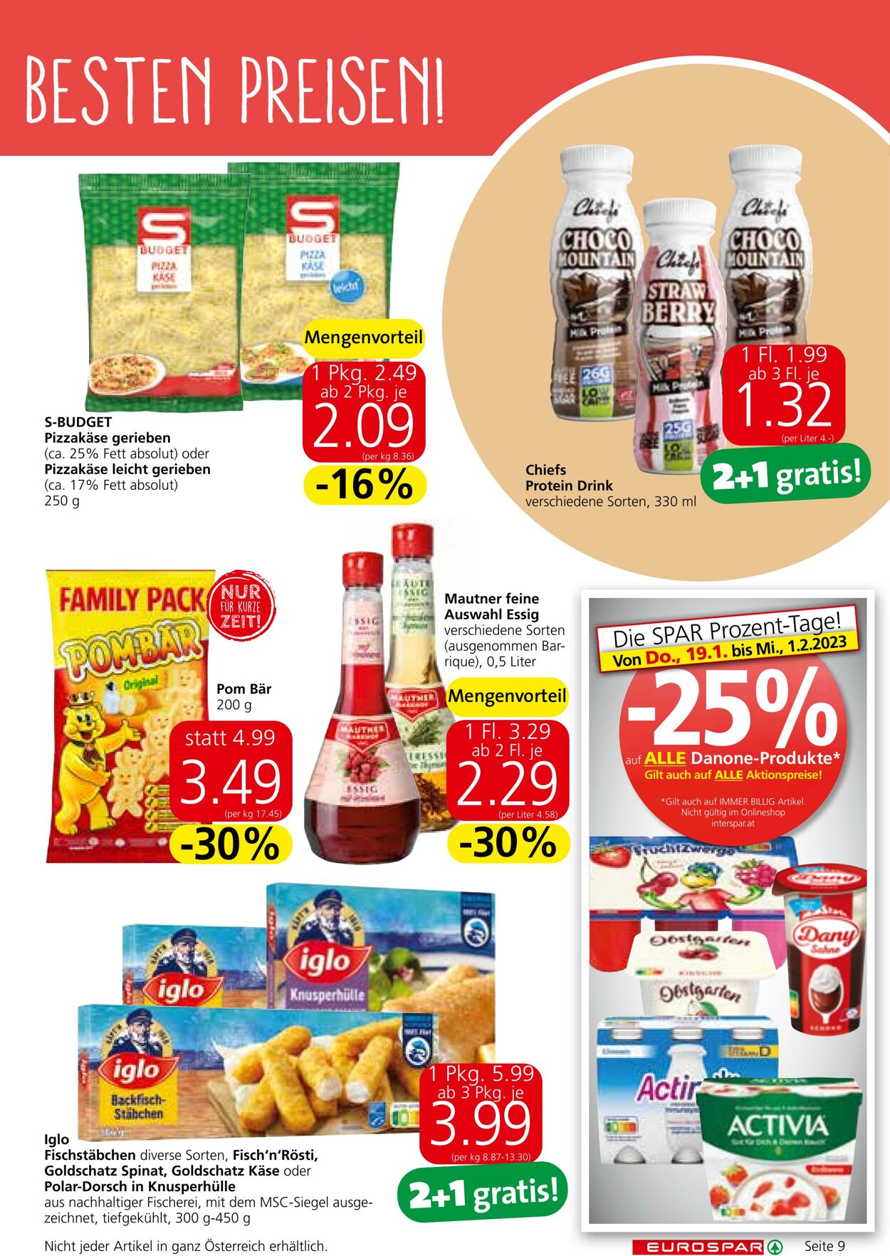 Prospekt Eurospar 19.01.2023 - 01.02.2023