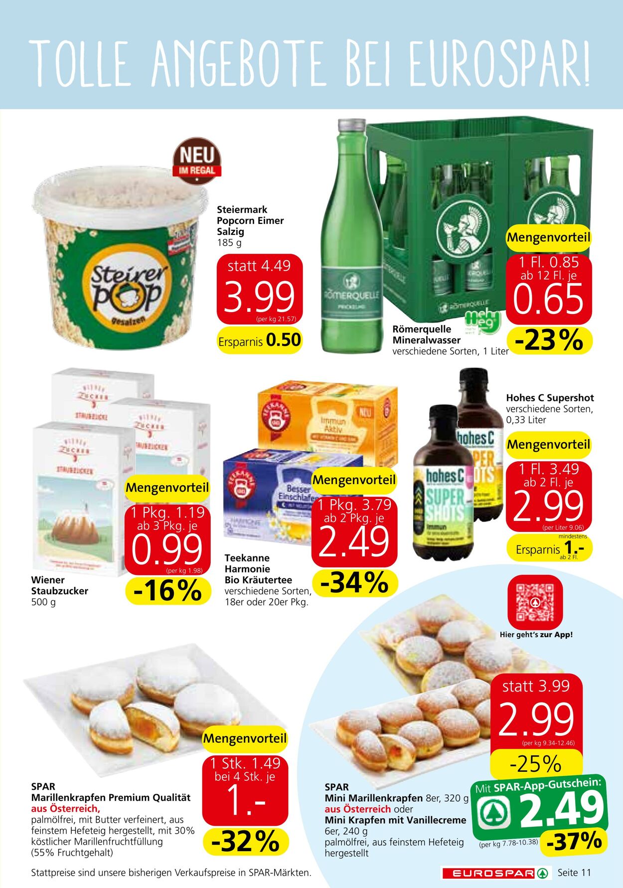 Prospekt Eurospar 09.11.2023 - 22.11.2023