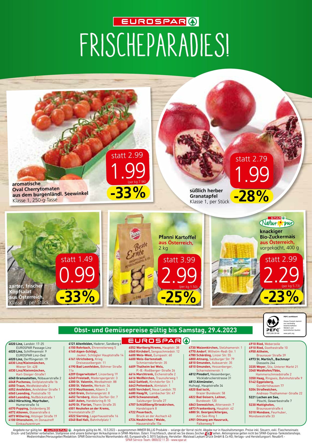 Prospekt Eurospar 27.04.2023 - 10.05.2023