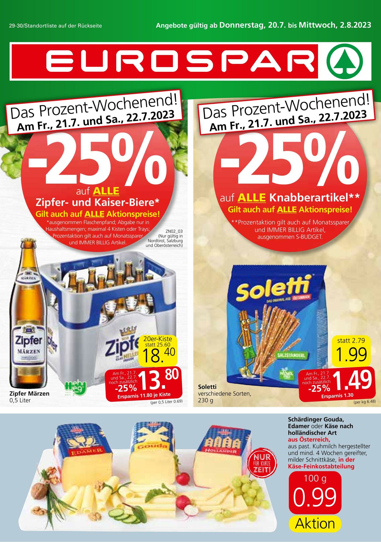 Prospekt Eurospar 20.07.2023 - 02.08.2023