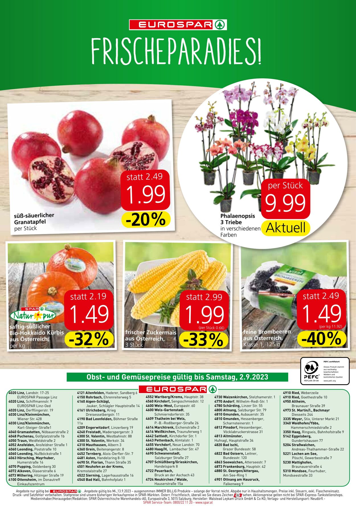 Prospekt Eurospar 31.08.2023 - 13.09.2023