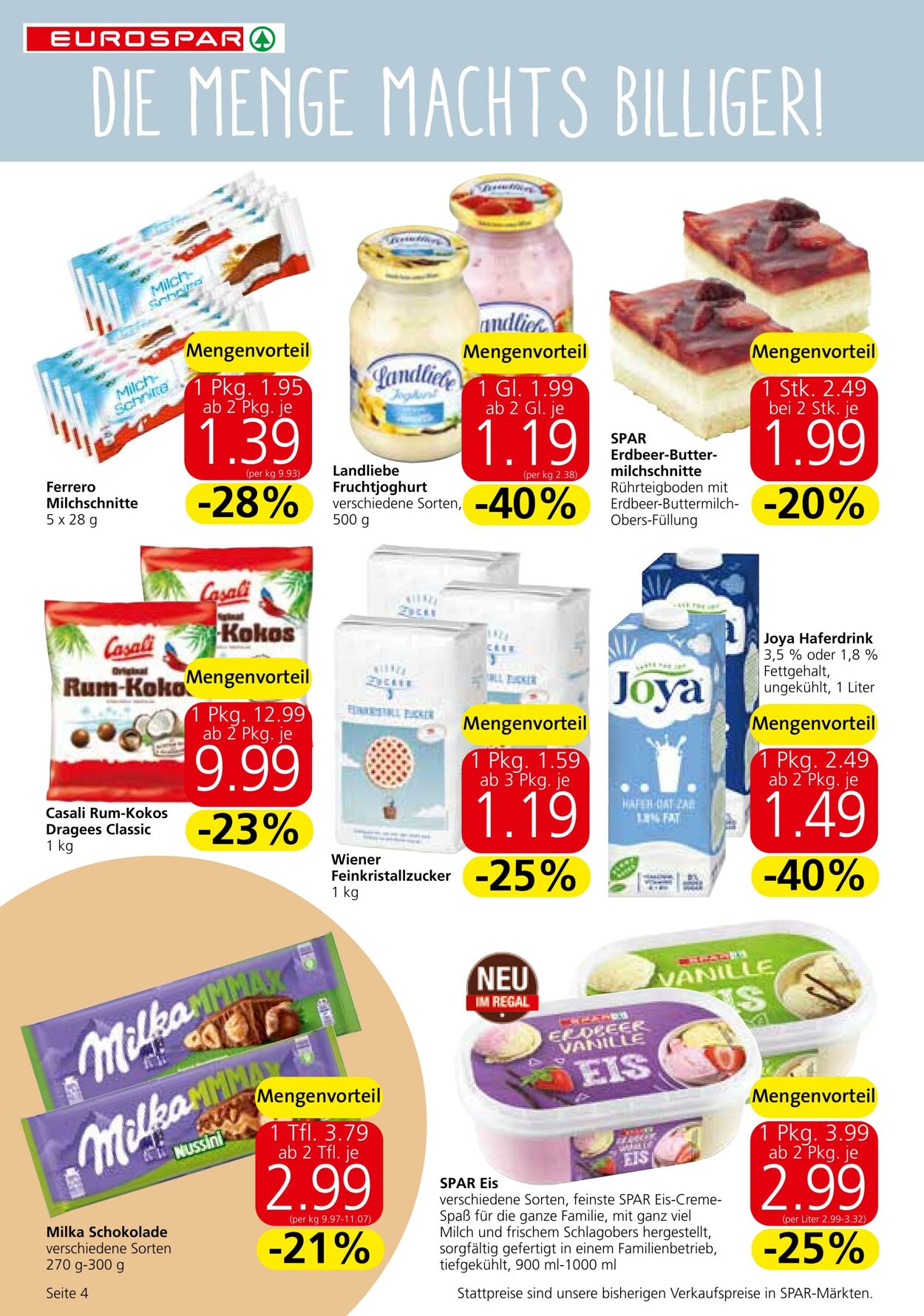 Prospekt Eurospar 14.09.2023 - 27.09.2023