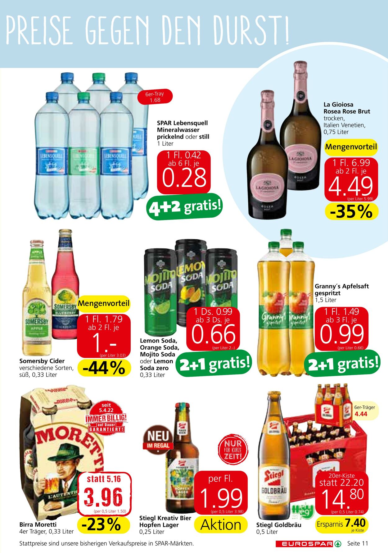 Prospekt Eurospar 22.09.2022 - 05.10.2022