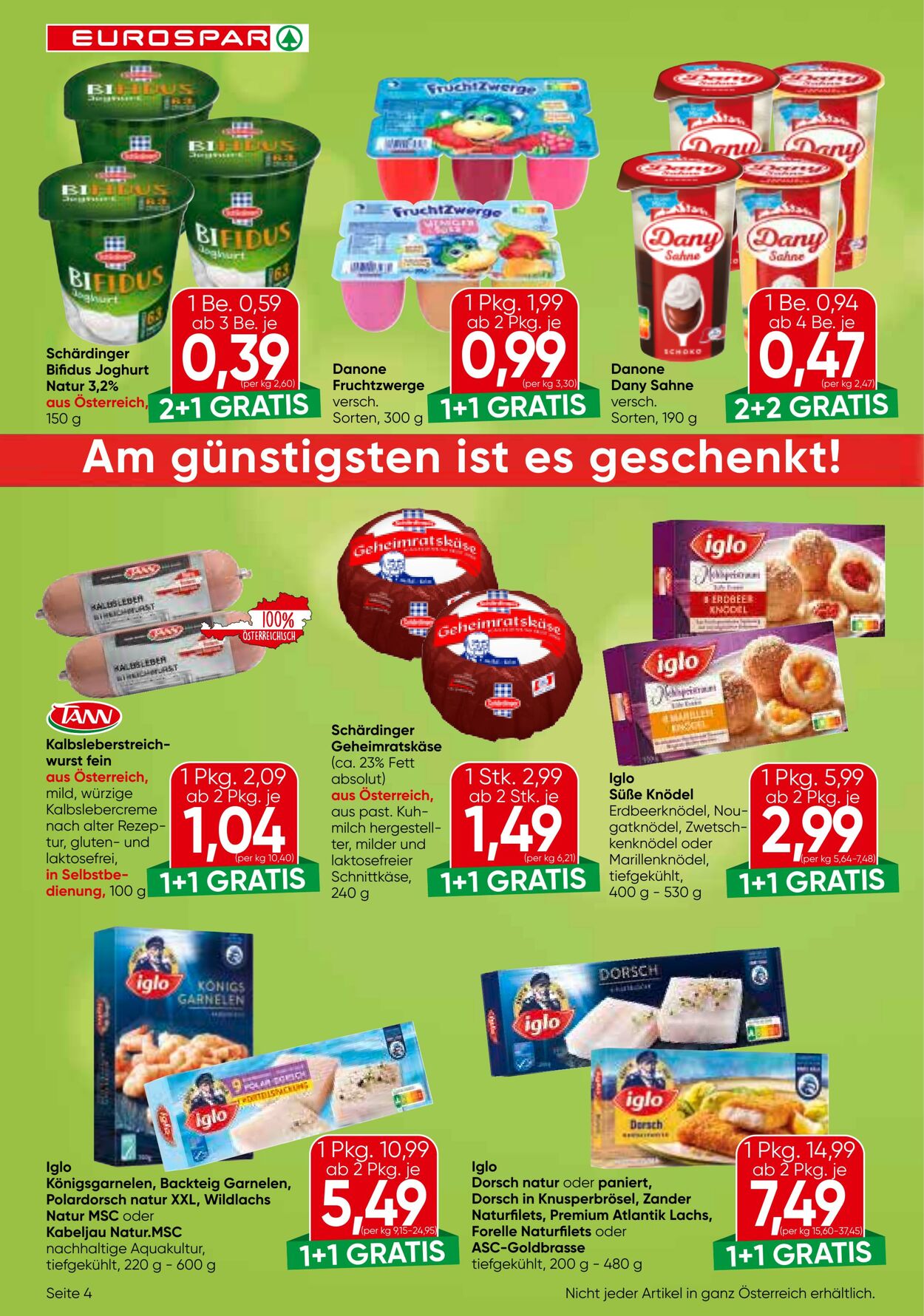 Prospekt Eurospar 02.01.2025 - 15.01.2025