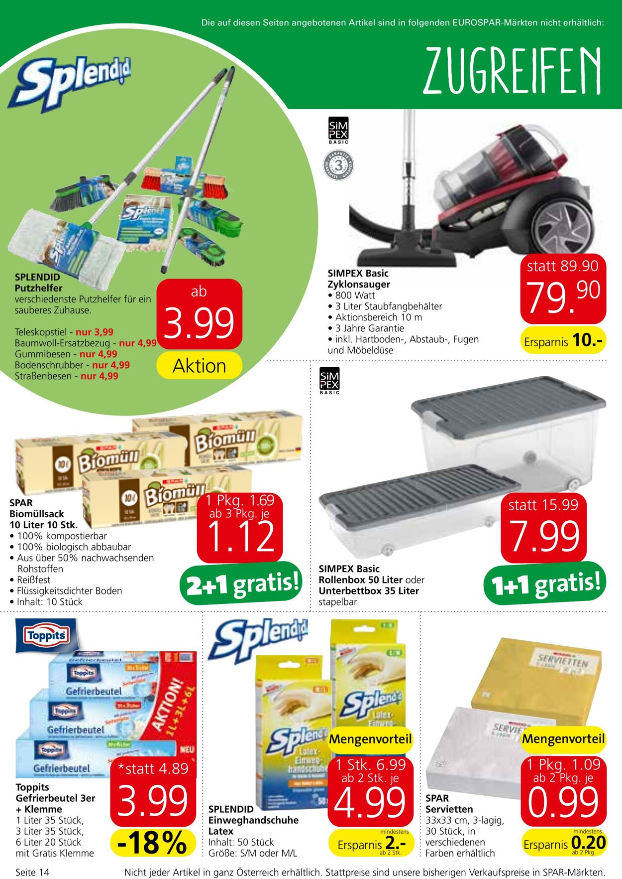 Prospekt Eurospar 02.01.2023 - 18.01.2023