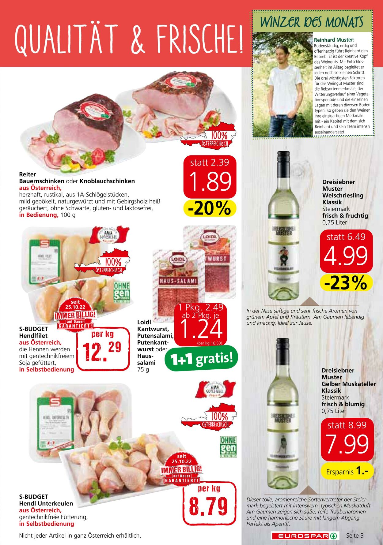 Prospekt Eurospar 16.02.2023 - 01.03.2023