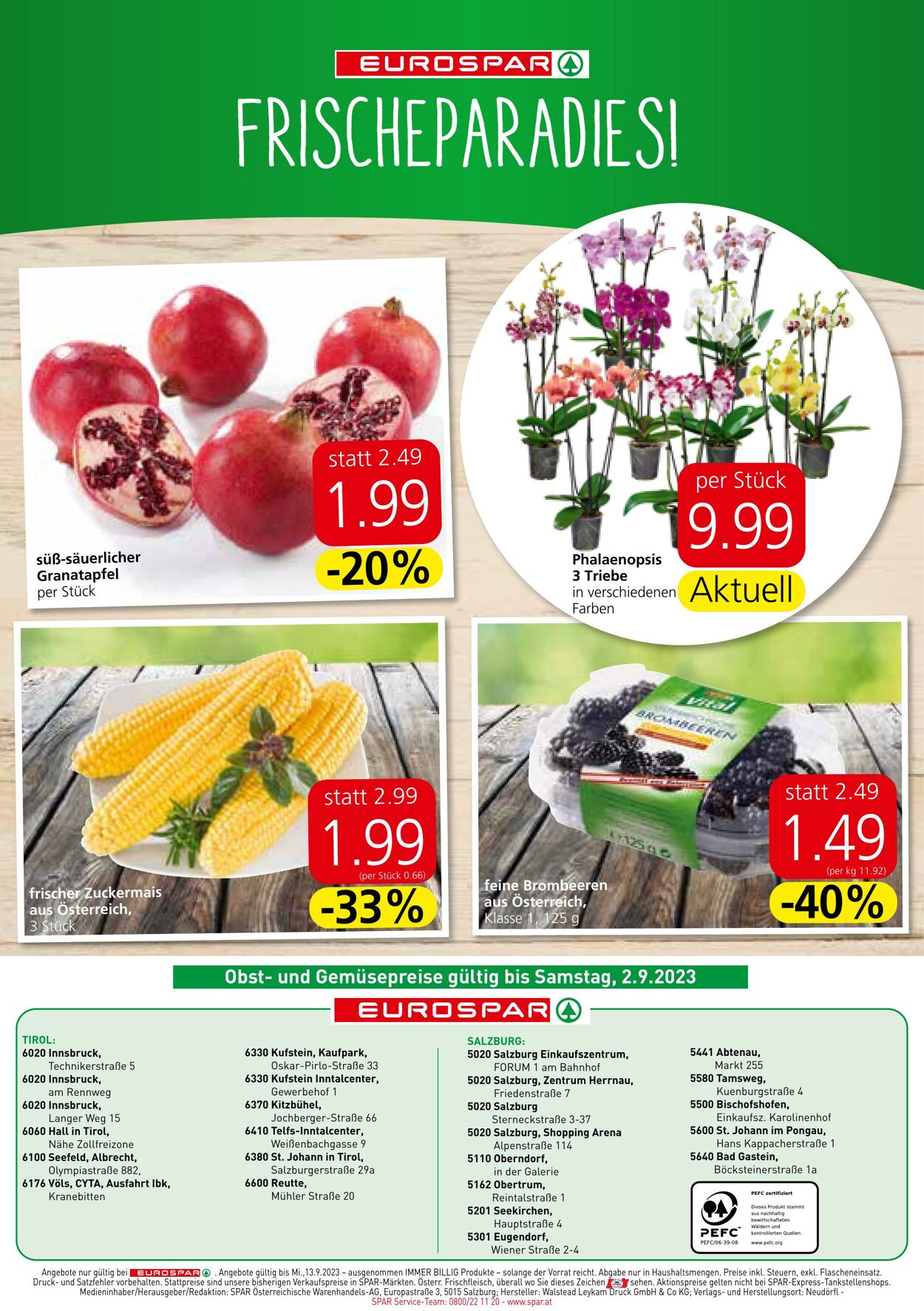 Prospekt Eurospar 31.08.2023 - 13.09.2023