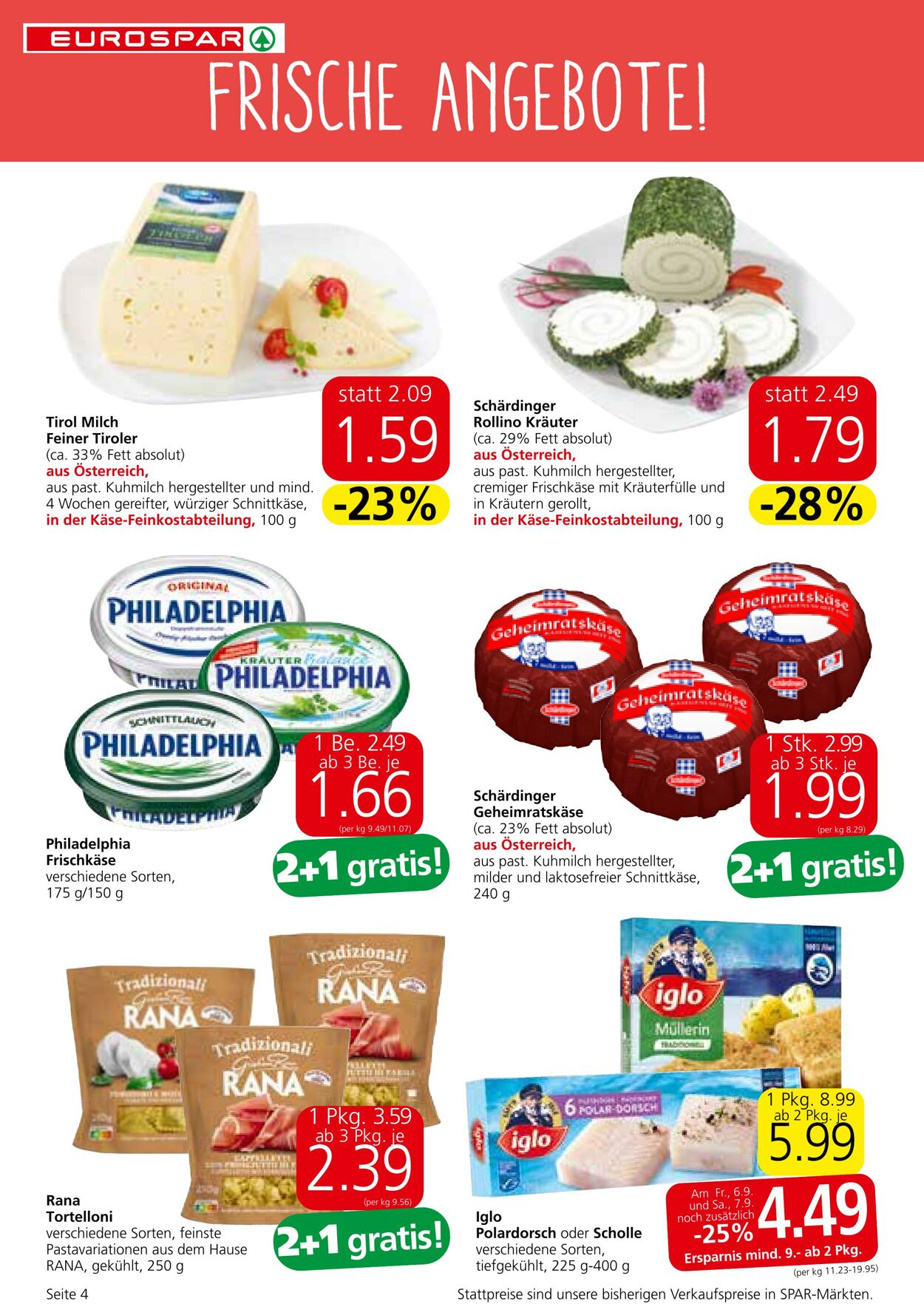 Prospekt Eurospar 05.09.2024 - 18.09.2024