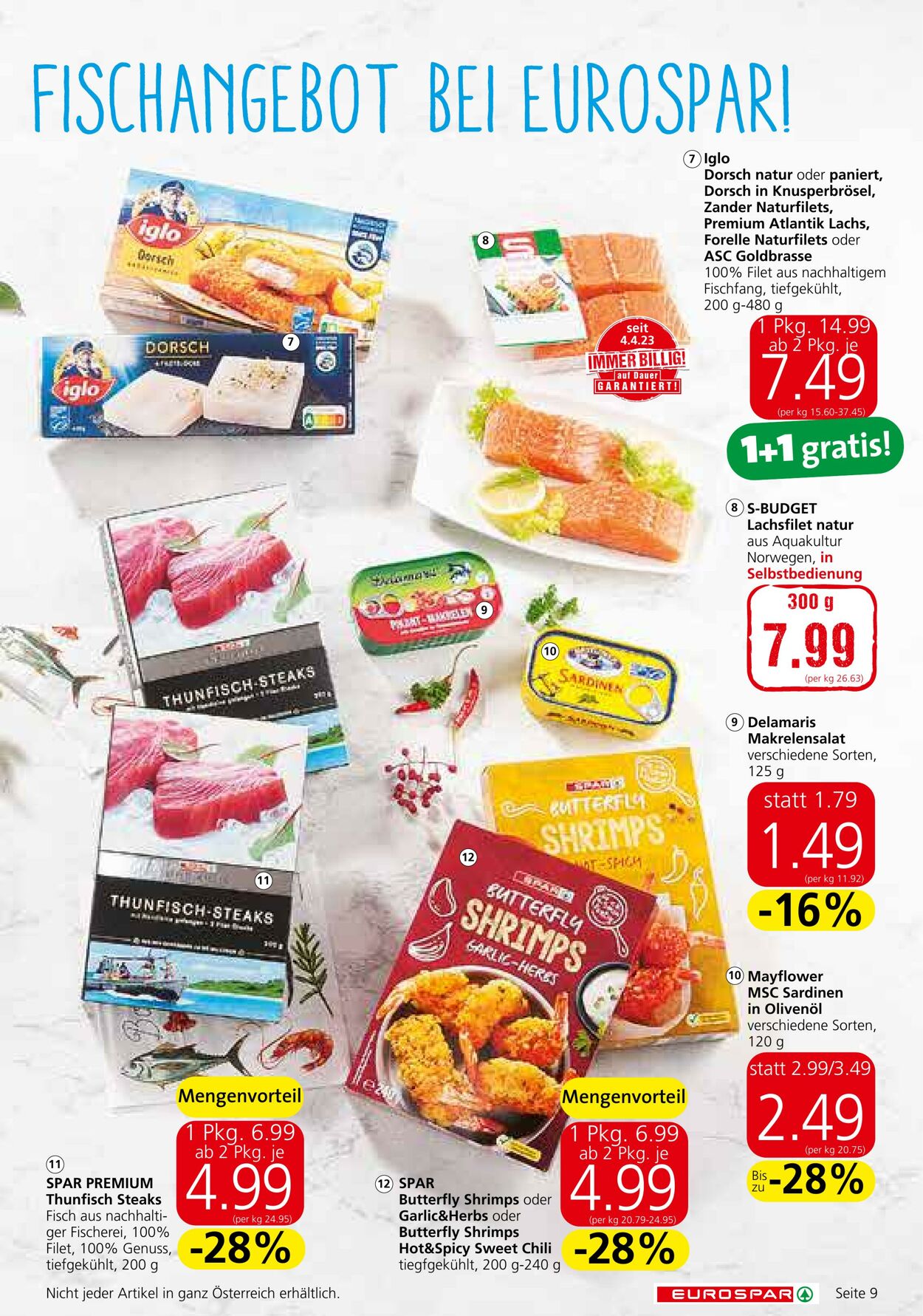 Prospekt Eurospar 09.11.2023 - 22.11.2023