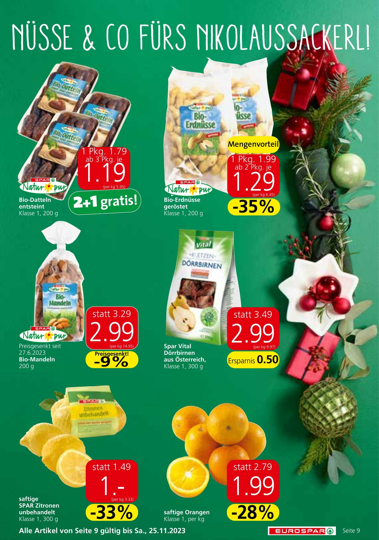 Prospekt Eurospar 23.11.2023 - 13.12.2023