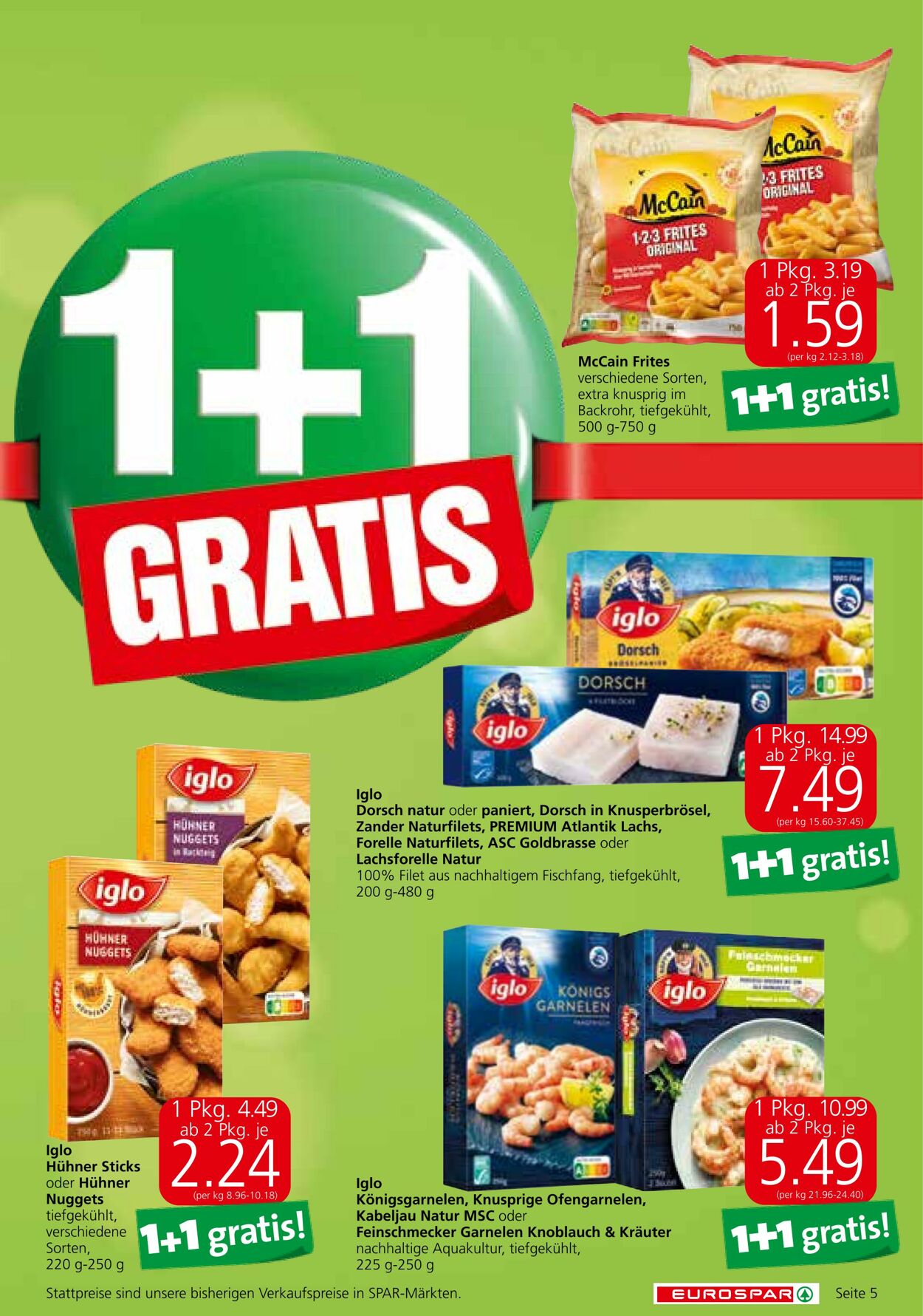 Prospekt Eurospar 02.01.2023 - 18.01.2023