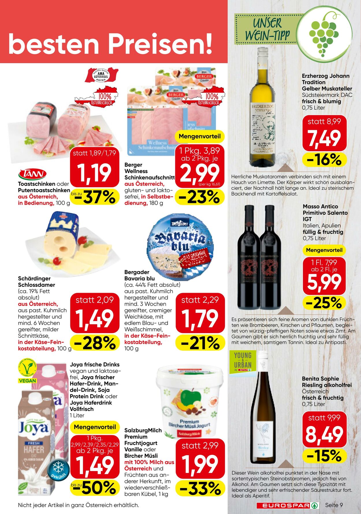 Prospekt Eurospar 02.01.2025 - 15.01.2025