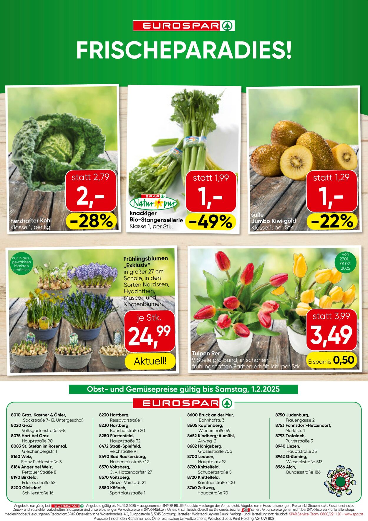 Prospekt Eurospar 30.01.2025 - 12.02.2025