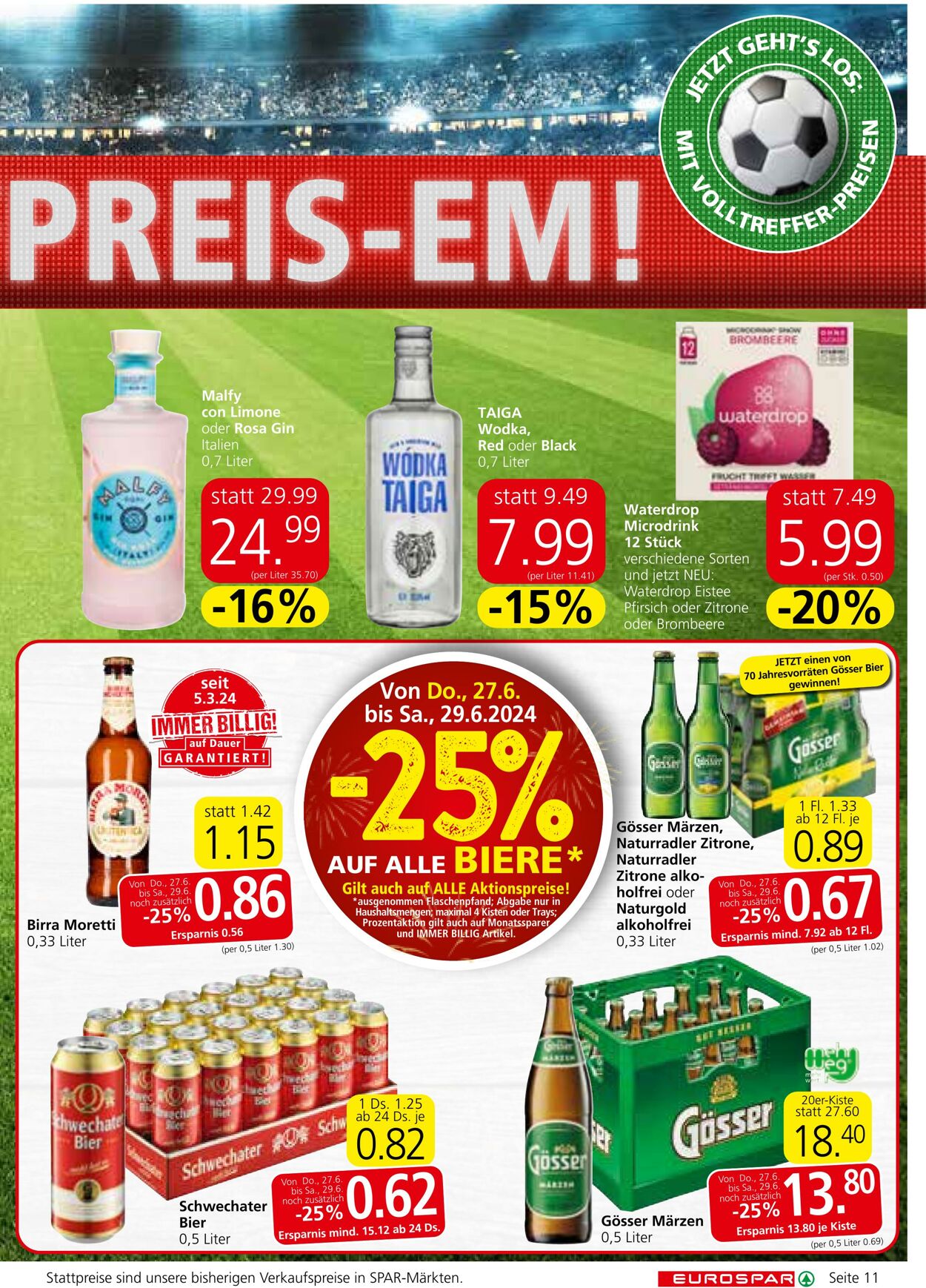 Prospekt Eurospar 27.06.2024 - 10.07.2024