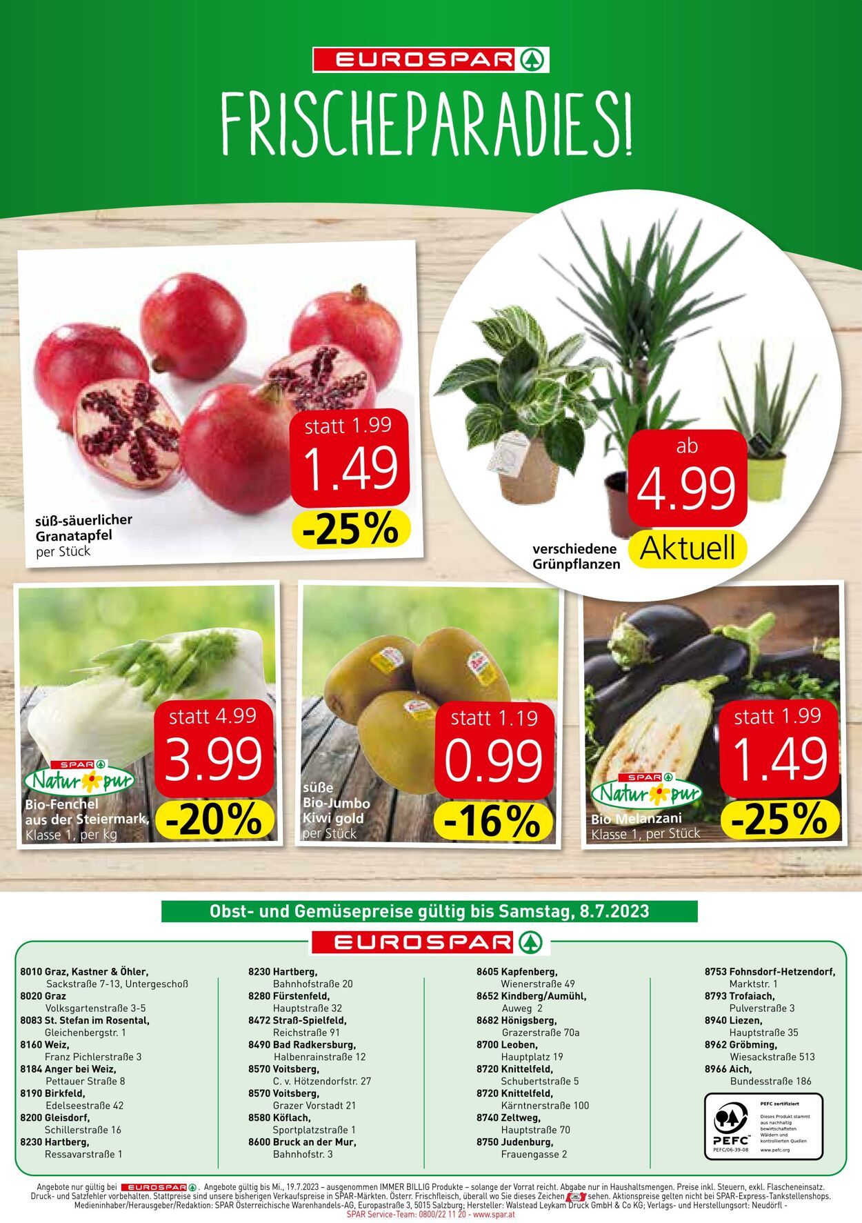 Prospekt Eurospar 06.07.2023 - 19.07.2023