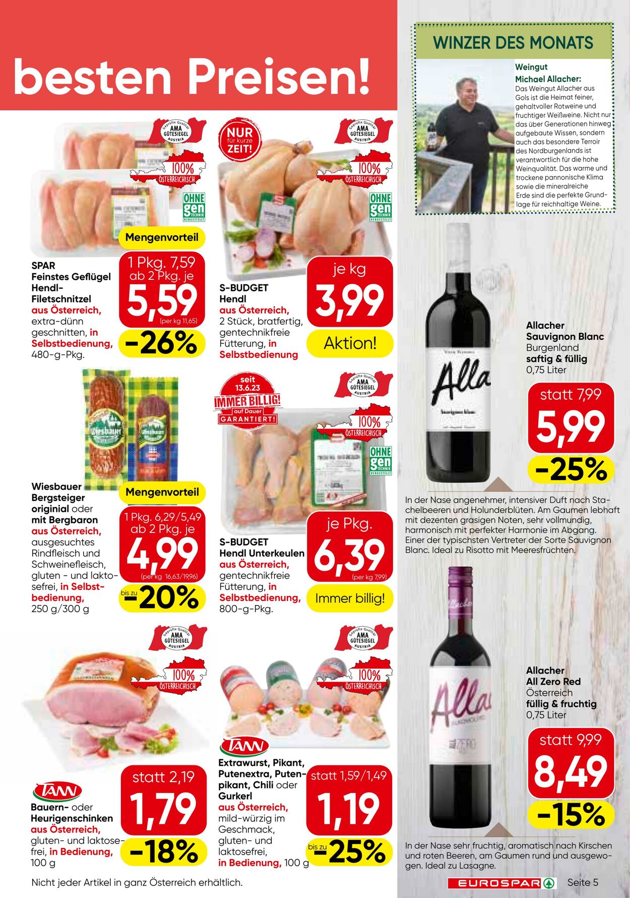 Prospekt Eurospar 16.01.2025 - 29.01.2025