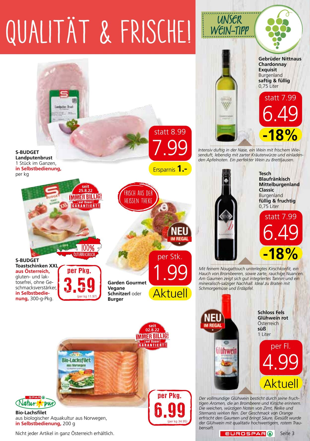 Prospekt Eurospar 03.11.2022 - 16.11.2022