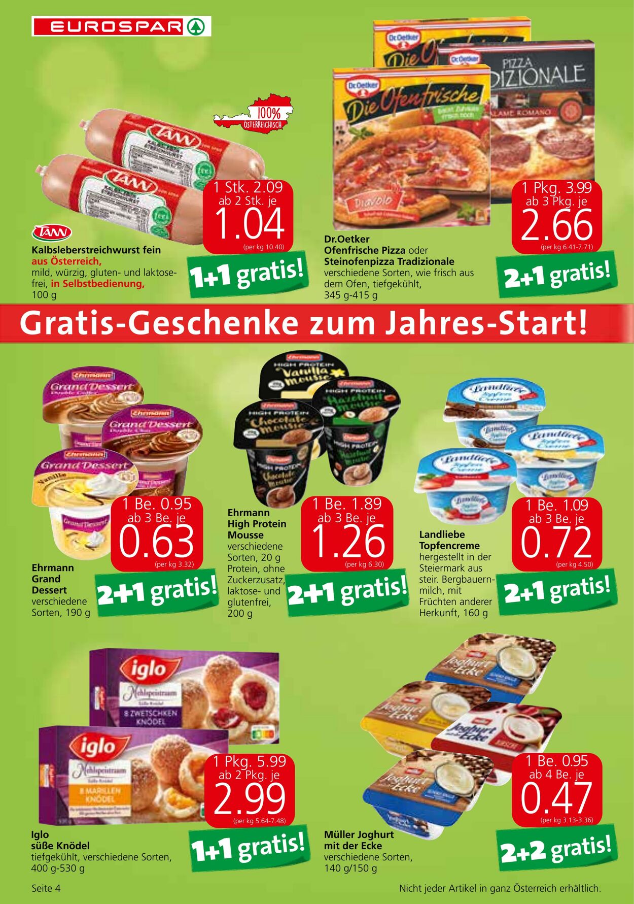 Prospekt Eurospar 02.01.2023 - 18.01.2023