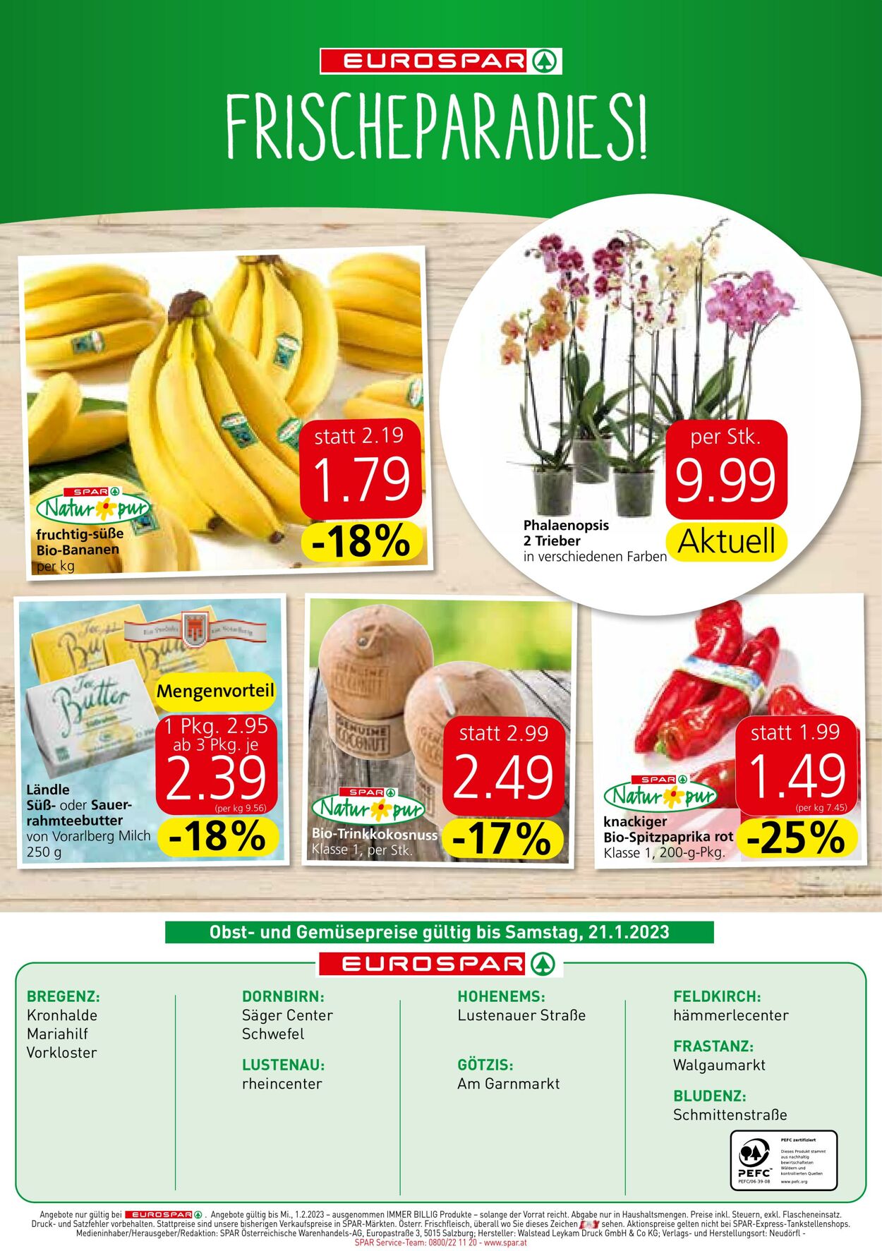 Prospekt Eurospar 19.01.2023 - 01.02.2023