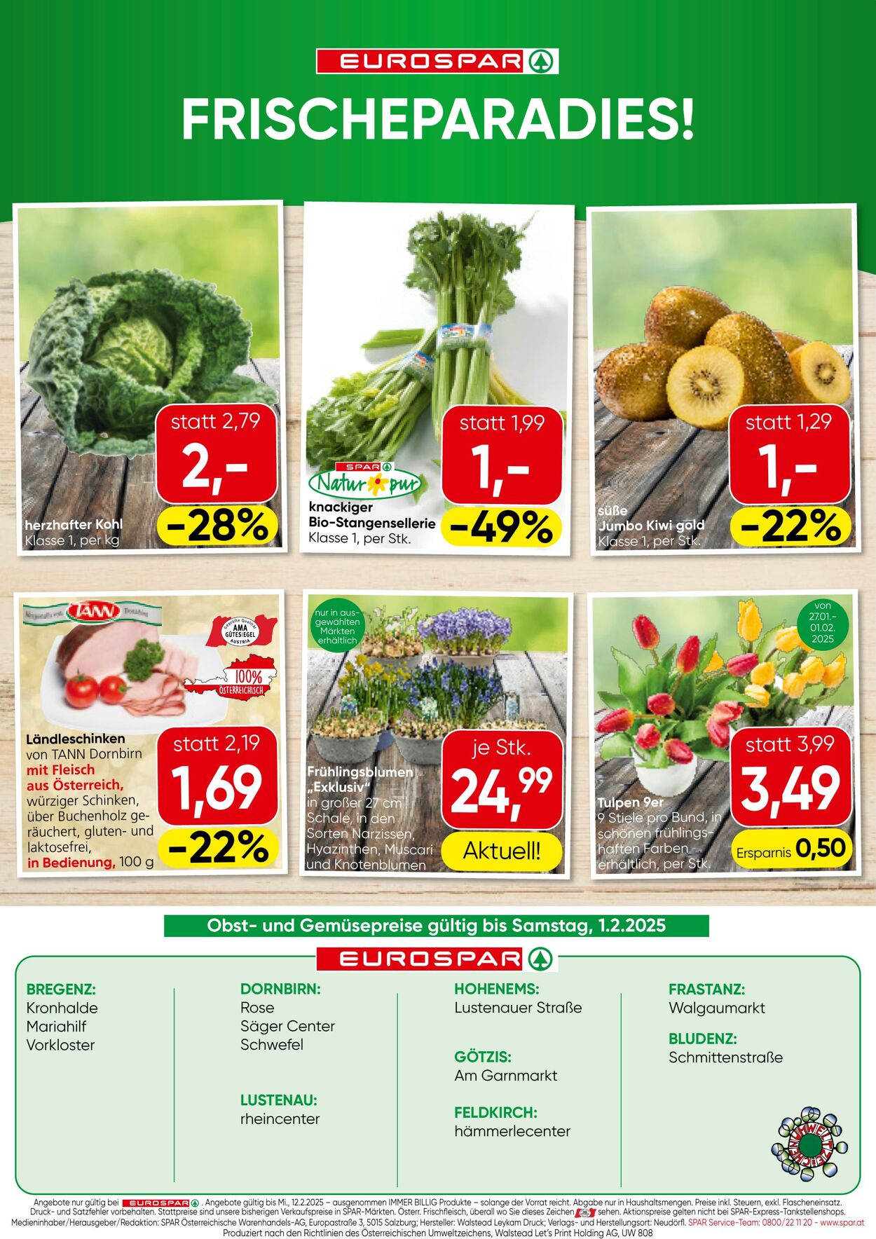 Prospekt Eurospar 30.01.2025 - 12.02.2025