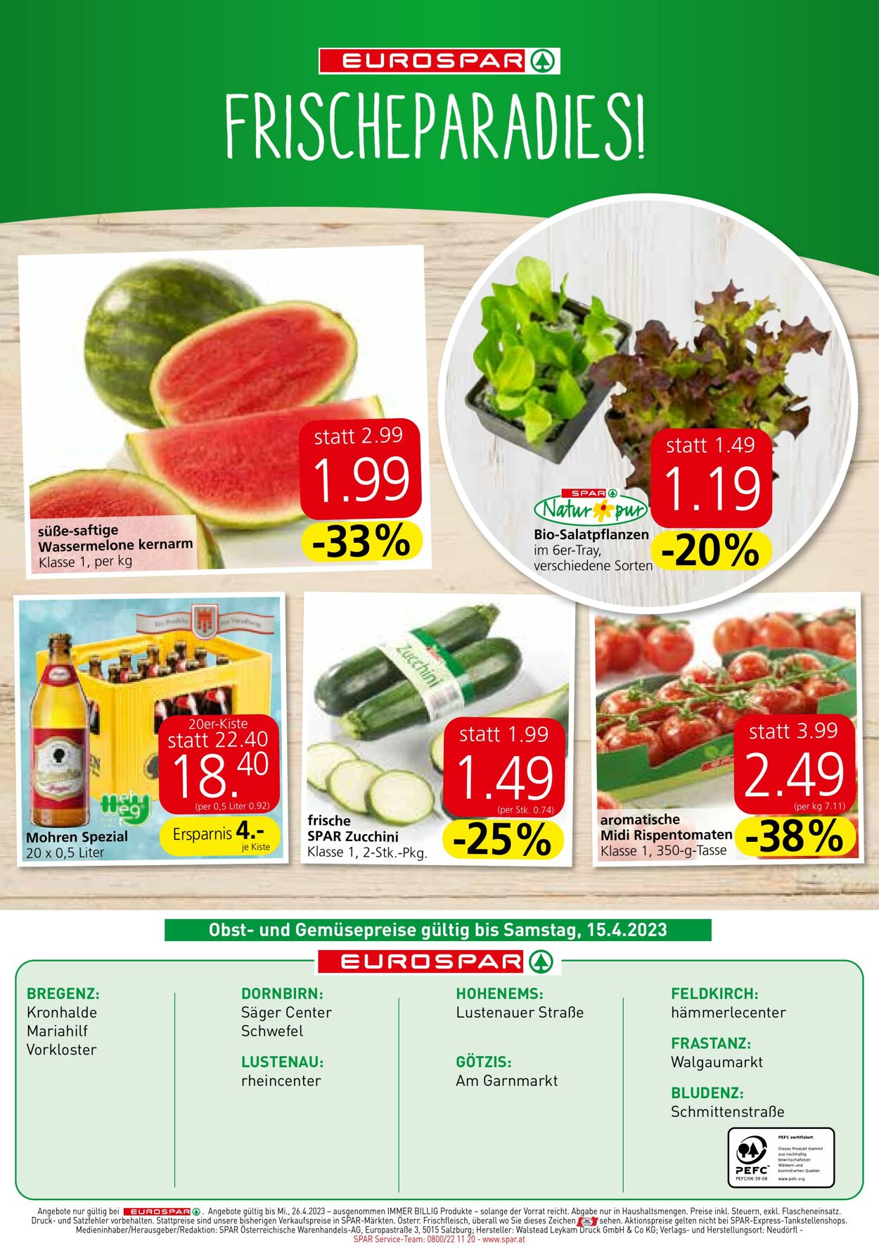 Prospekt Eurospar 13.04.2023 - 26.04.2023