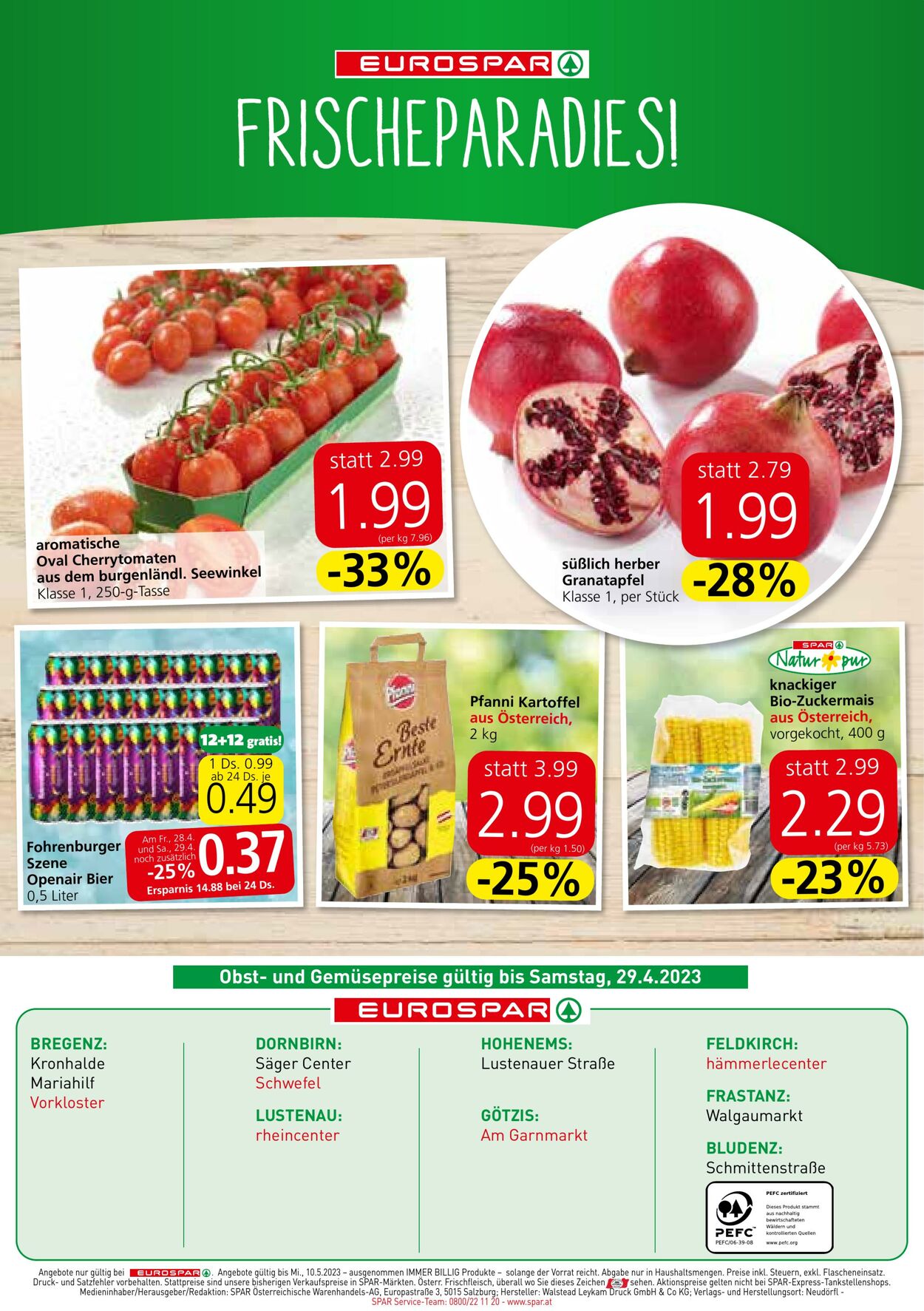 Prospekt Eurospar 27.04.2023 - 10.05.2023