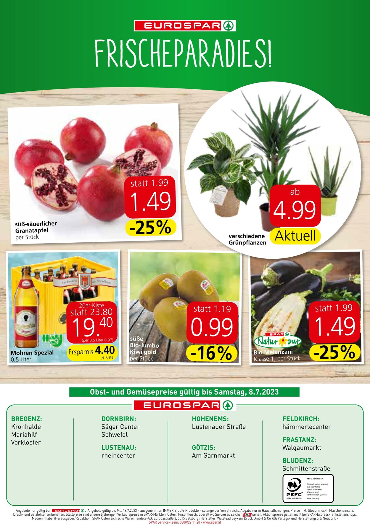 Prospekt Eurospar 06.07.2023 - 19.07.2023