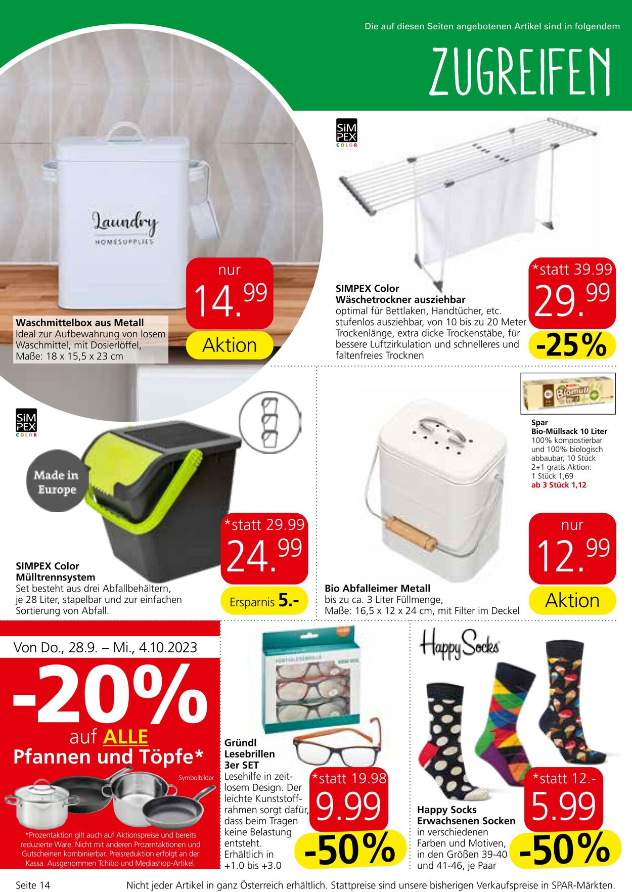 Prospekt Eurospar 28.09.2023 - 11.10.2023