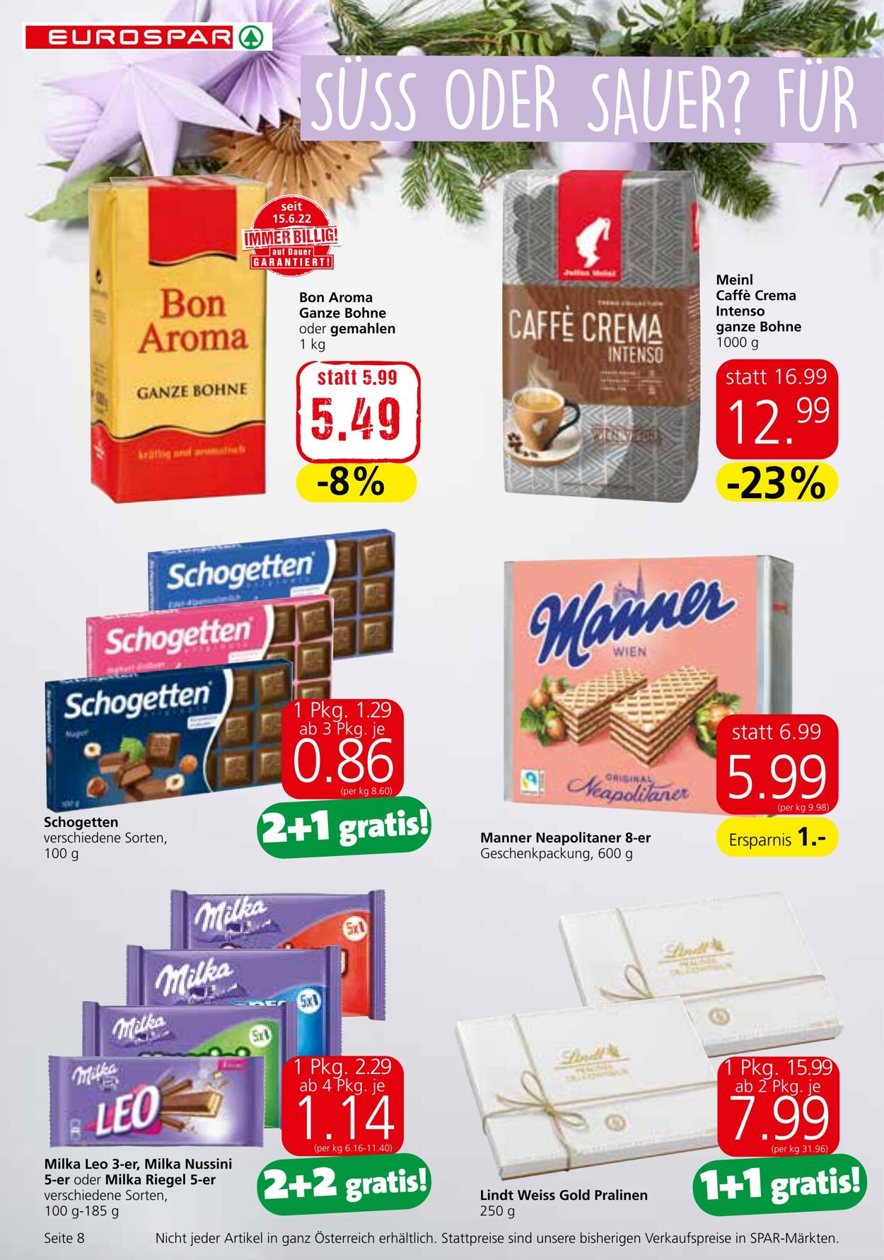 Prospekt Eurospar 21.12.2022 - 31.12.2022