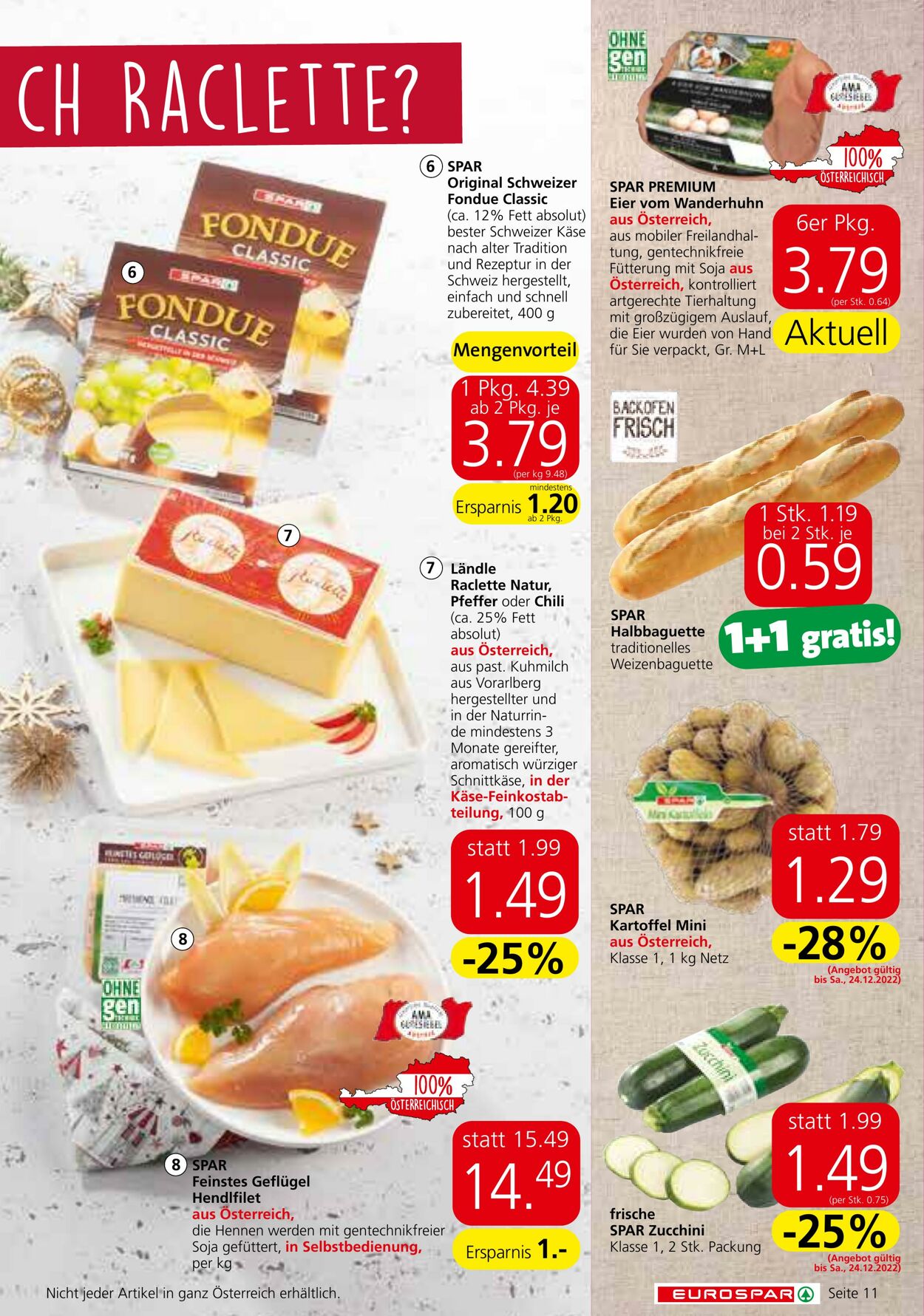 Prospekt Eurospar 21.12.2022 - 31.12.2022