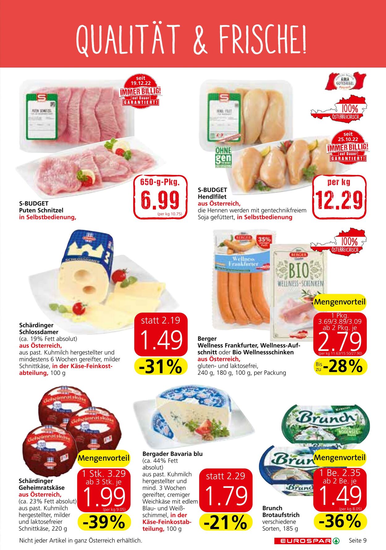 Prospekt Eurospar 02.01.2023 - 18.01.2023