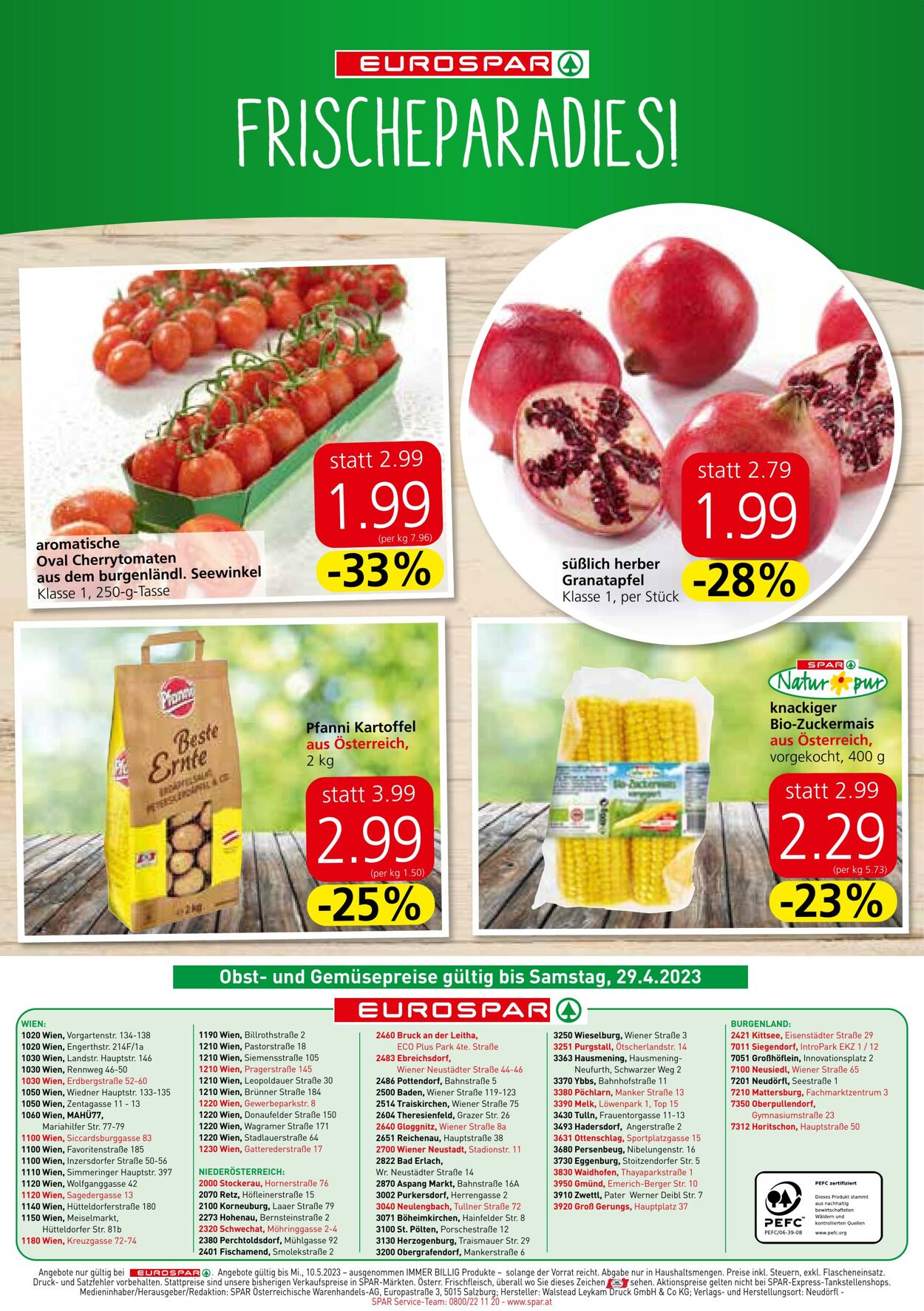 Prospekt Eurospar 27.04.2023 - 10.05.2023