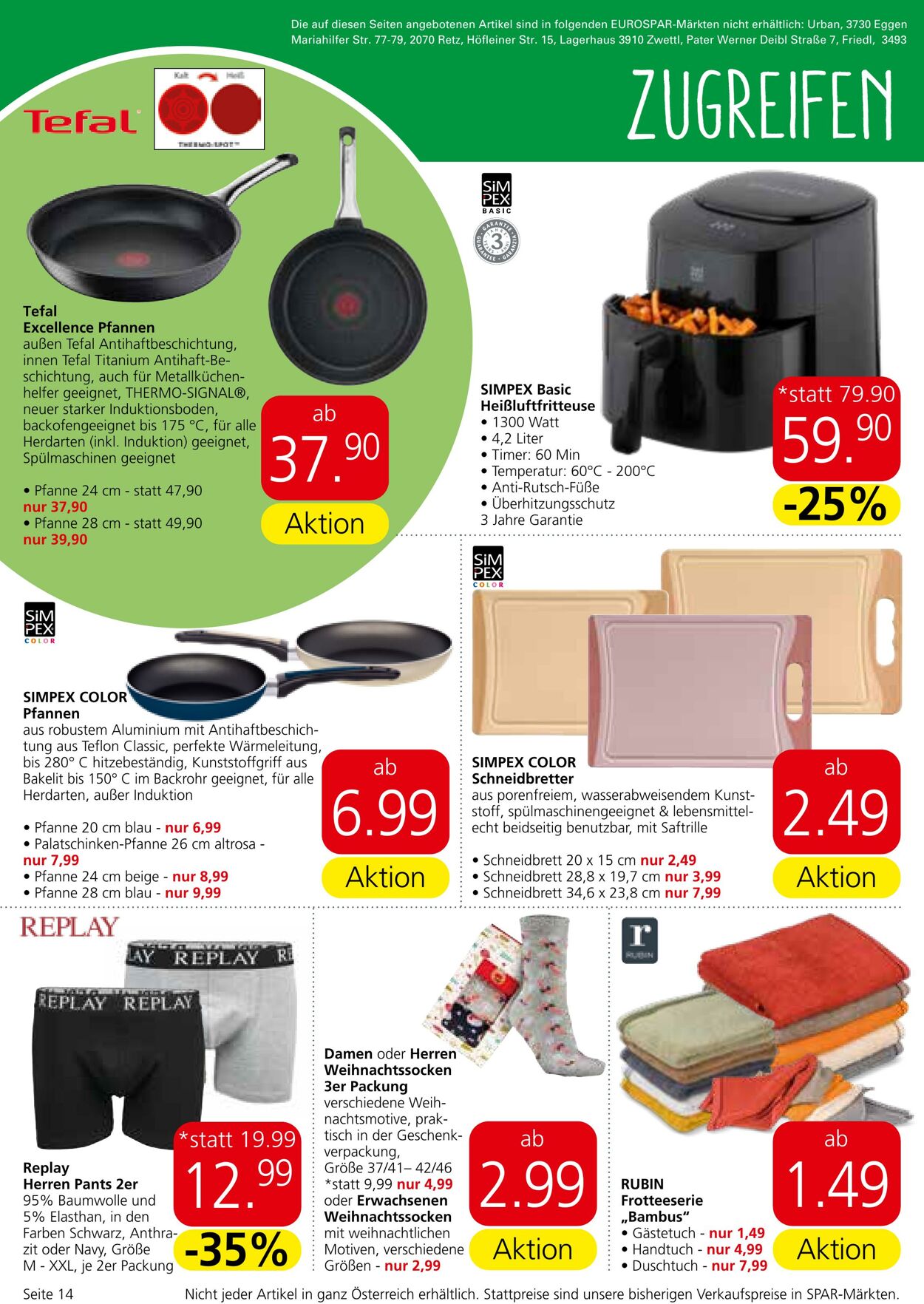 Prospekt Eurospar 23.11.2023 - 13.12.2023