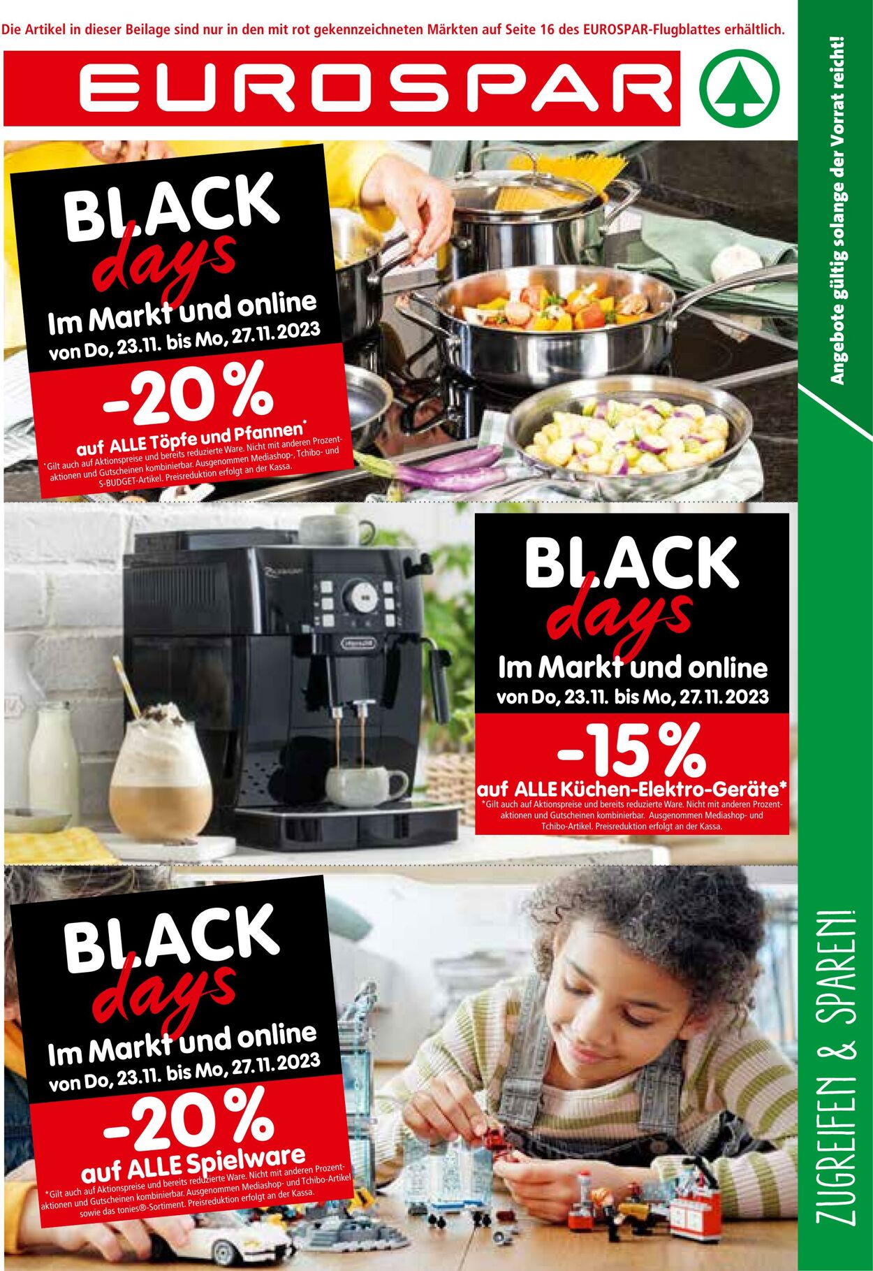 Prospekt Eurospar 23.11.2023 - 13.12.2023