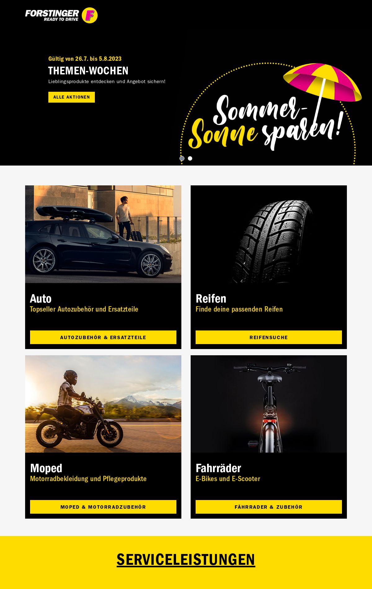 Prospekt Forstinger 31.07.2023 - 09.08.2023