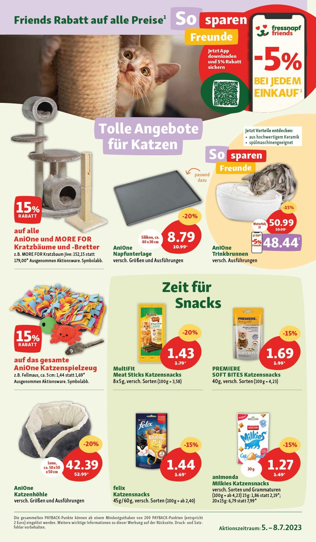 Prospekt Fressnapf 05.07.2023 - 08.07.2023
