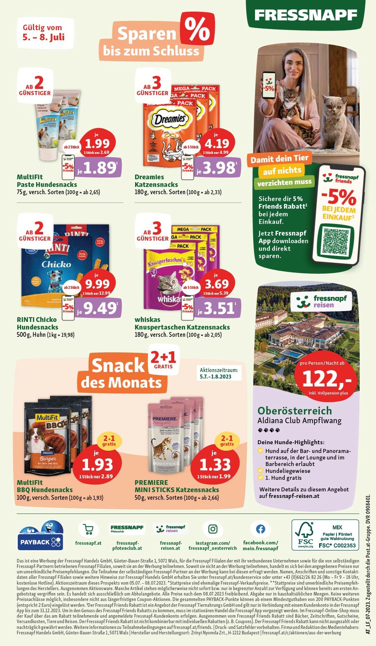 Prospekt Fressnapf 05.07.2023 - 08.07.2023