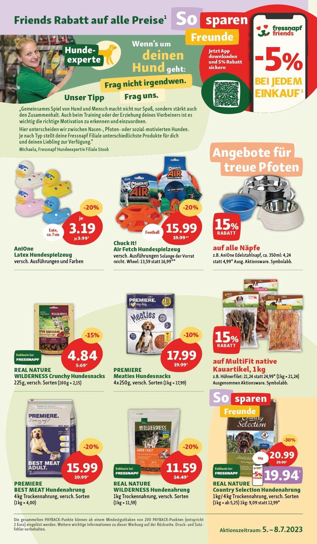 Prospekt Fressnapf 05.07.2023 - 08.07.2023