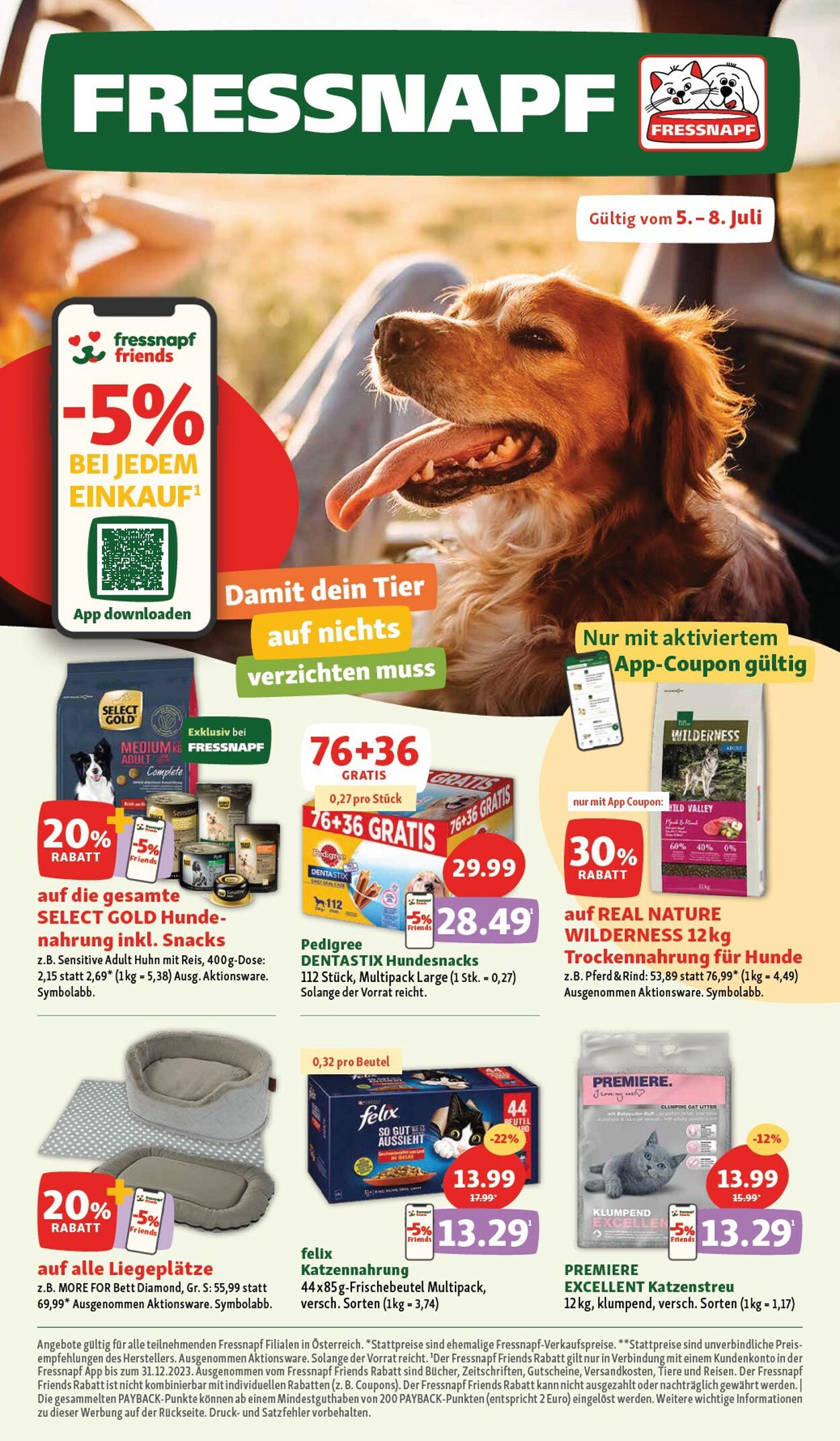 Prospekt Fressnapf 05.07.2023 - 08.07.2023